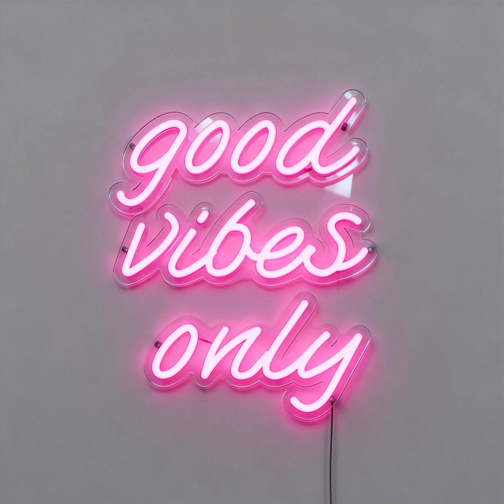 Good Vibes Only Neon Sign