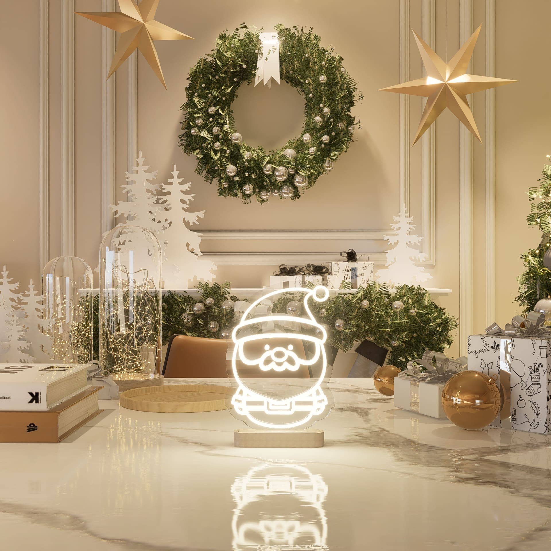Cute Santa Table Signs