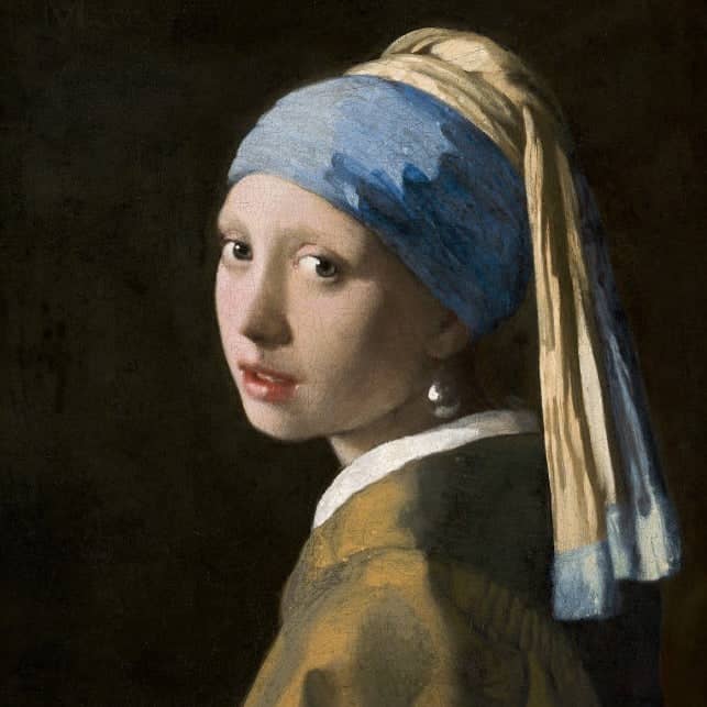 Girl with a Pearl Earring Neon Sign Wall Art