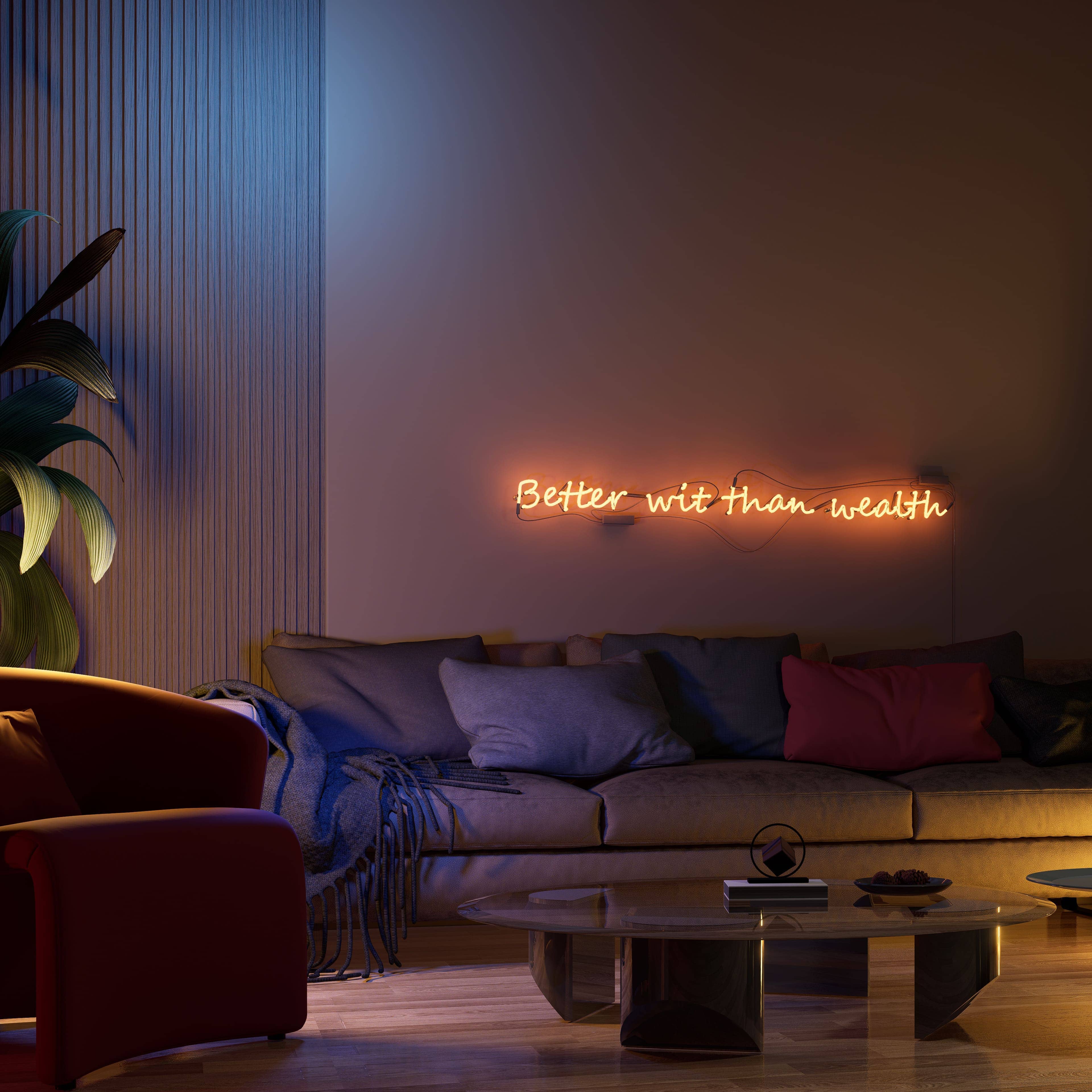 Better Wit Than Wealth Vintage Signs Neon