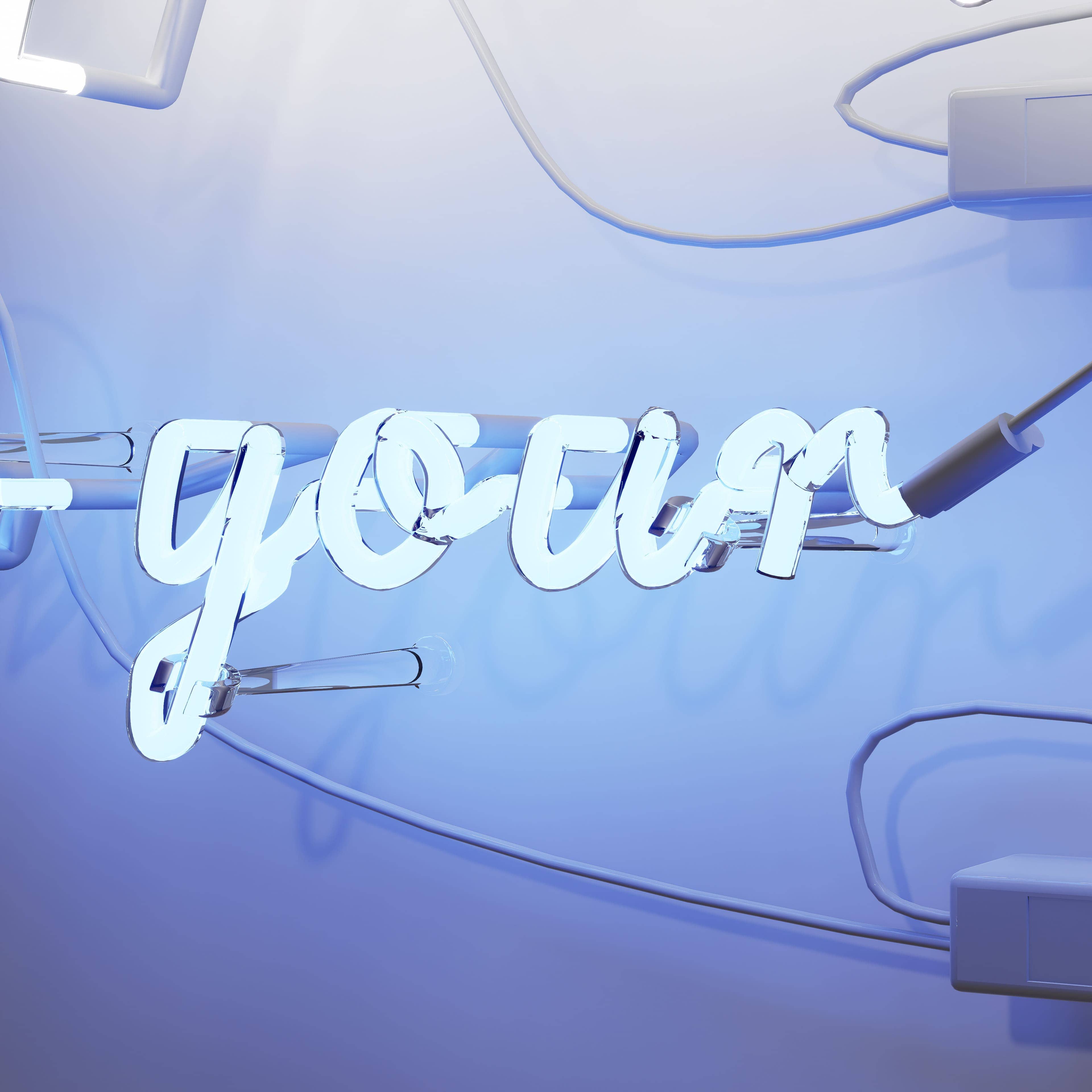 Unique glass neon sign showcasing Spend your life in your own way design