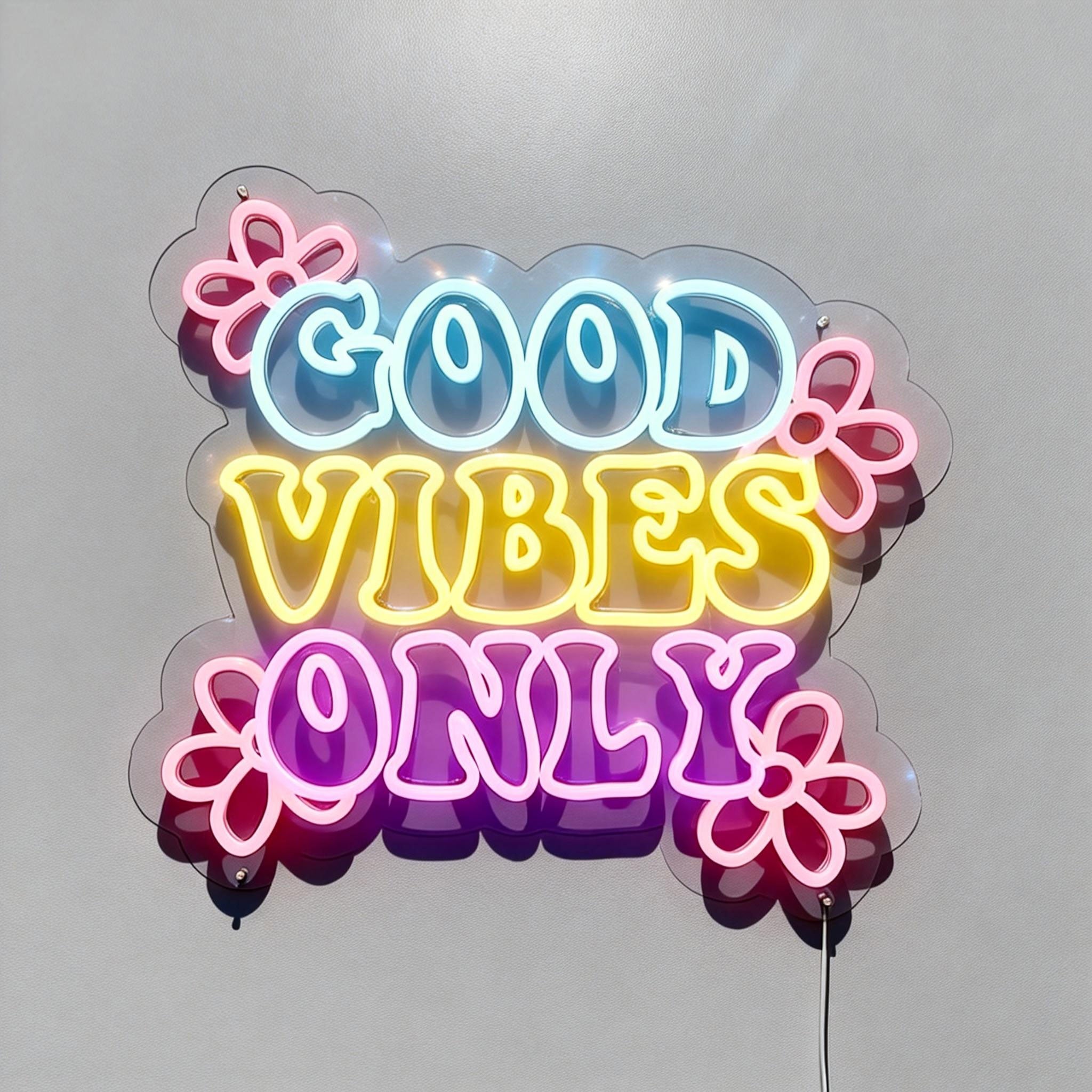 Good Vibes Only Neon Sign