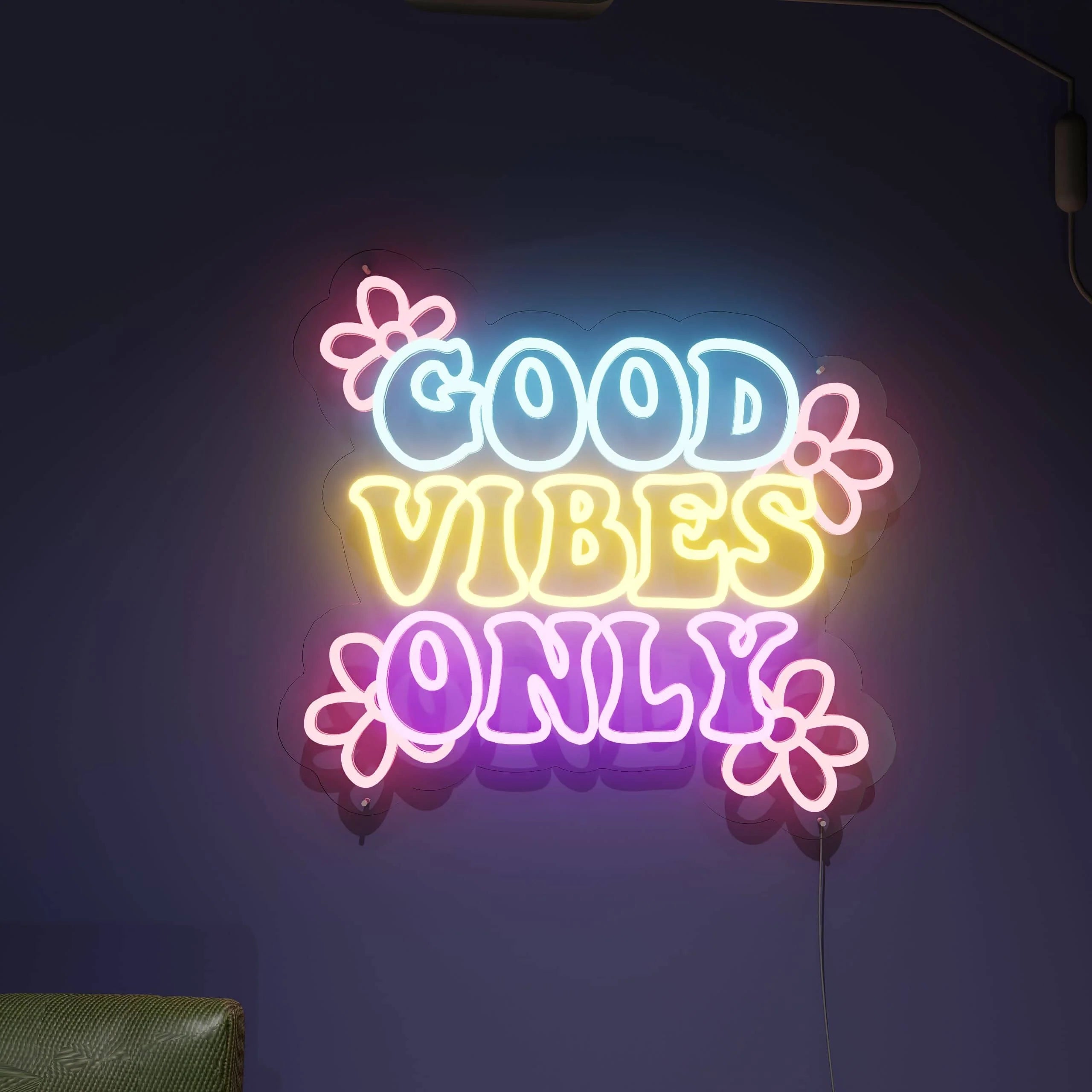 good vibes series neon signs
