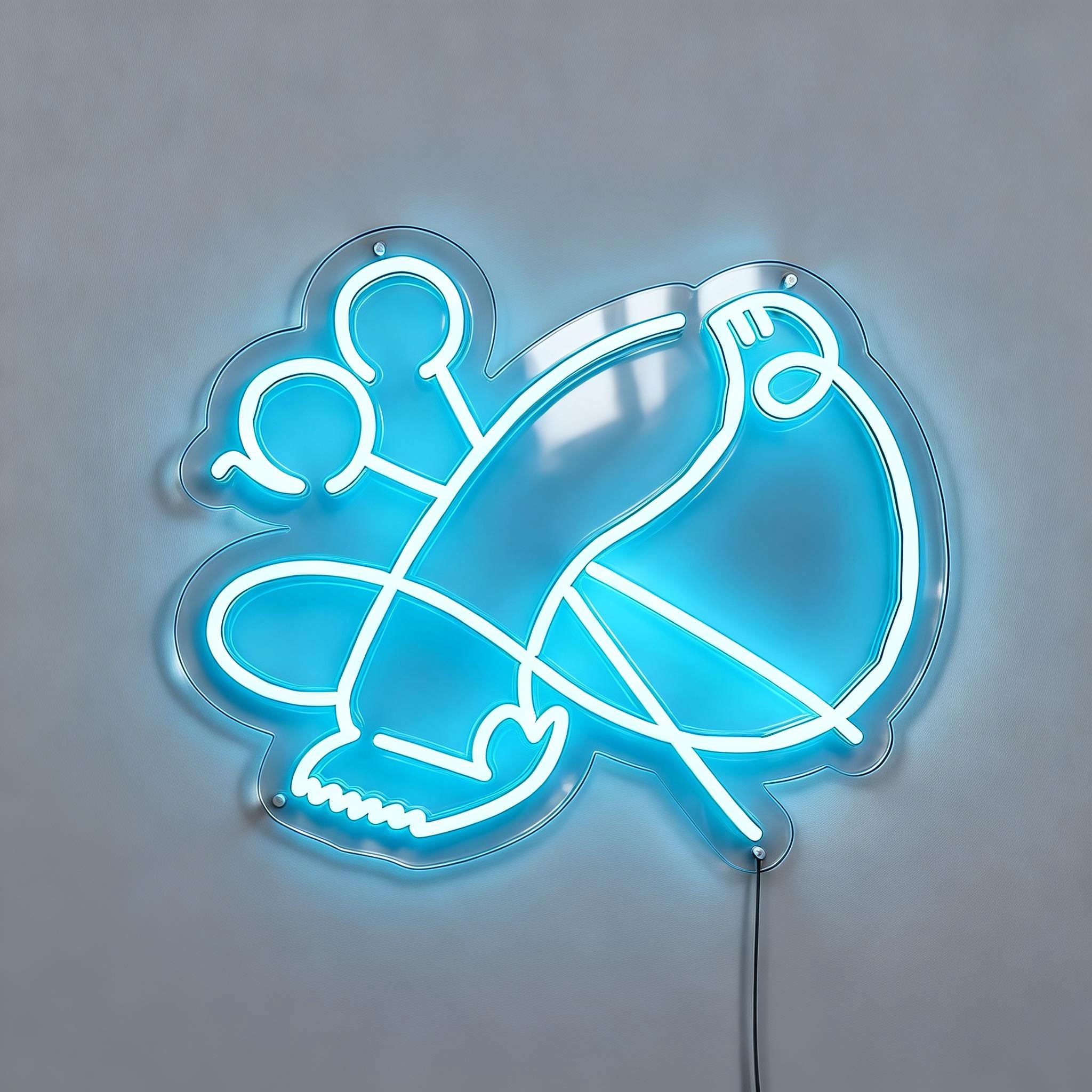 Hair Clippers Neon Barber Sign