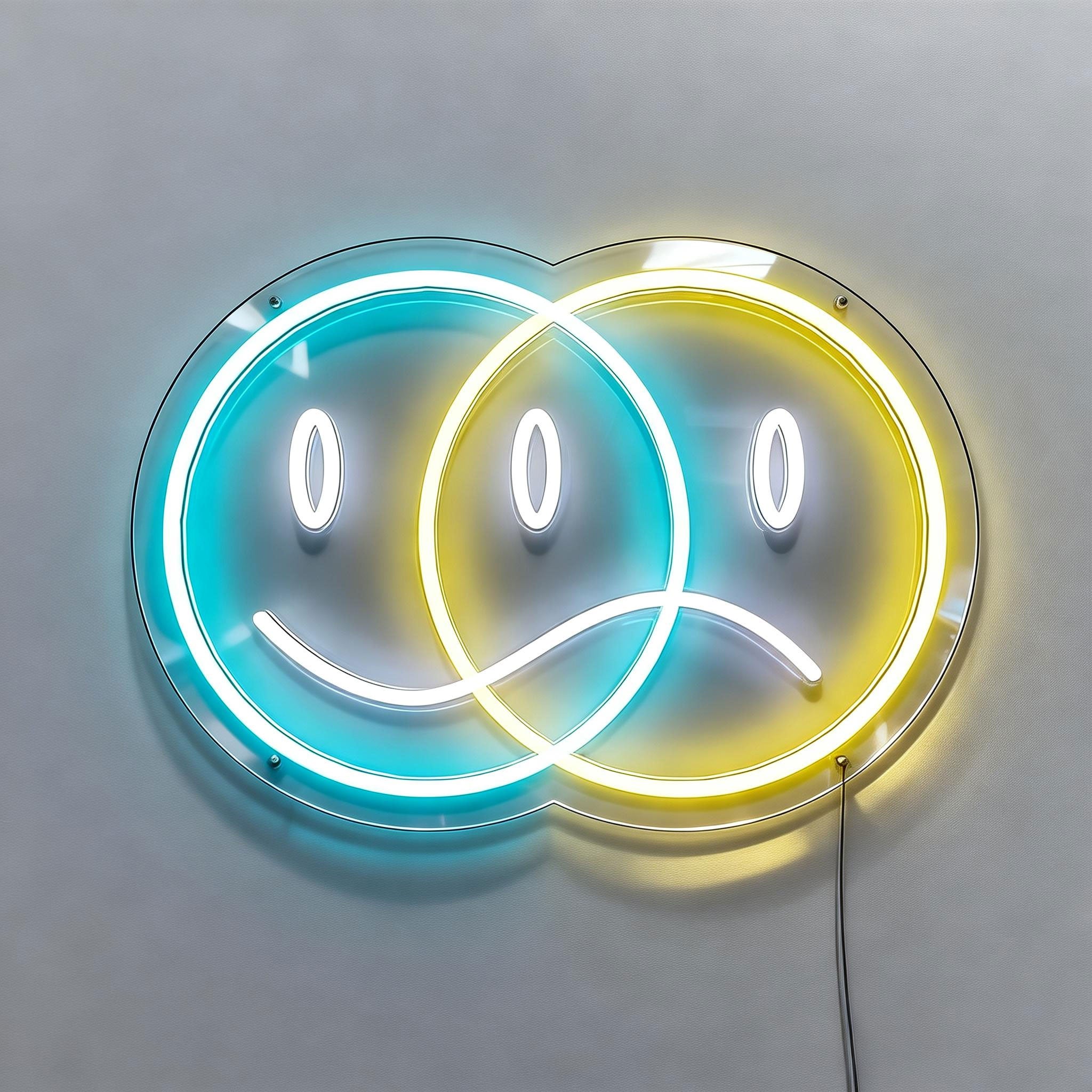 Happy or No Smile Neon Sign