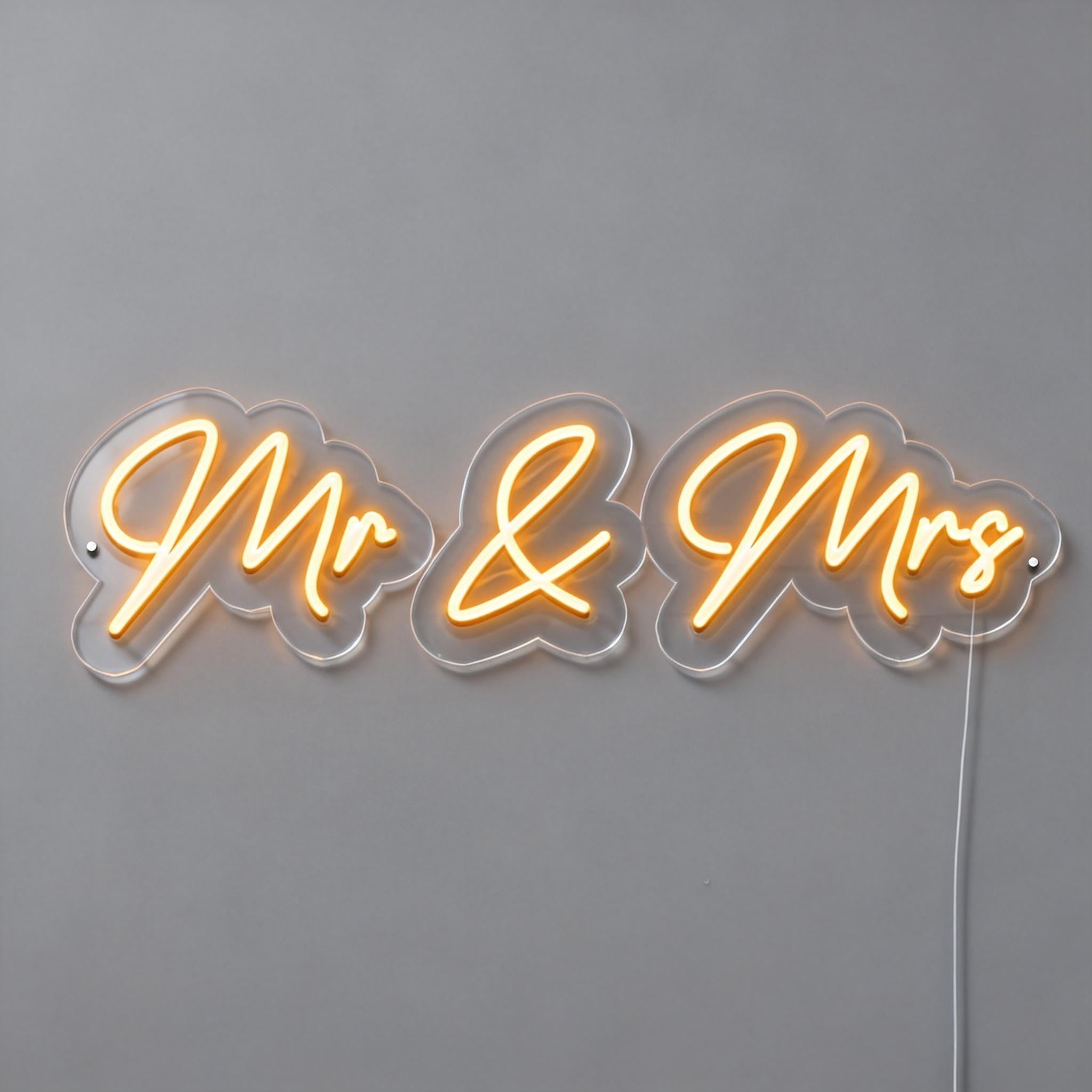 Mr & Mrs Led Neon Sign