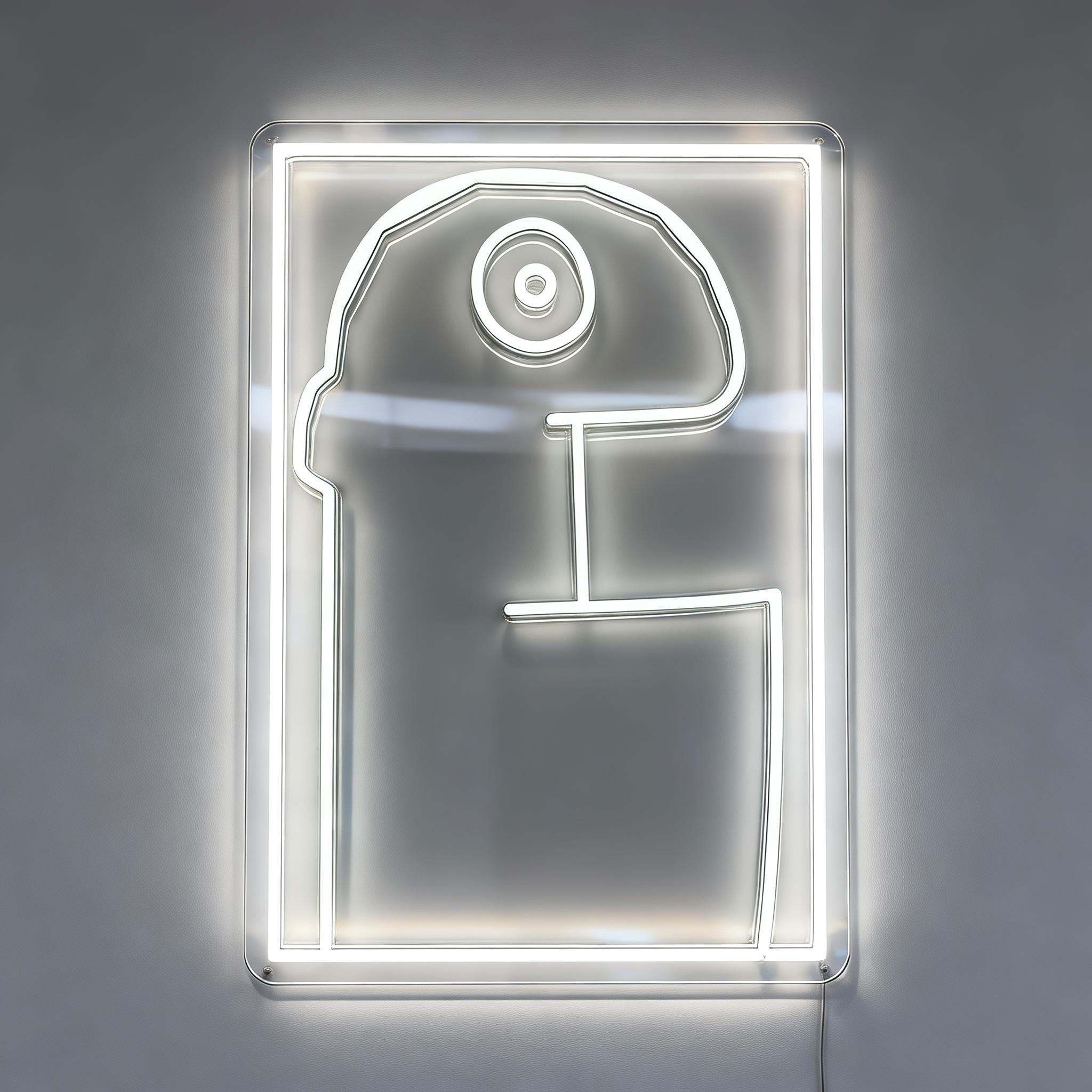 Neon Sign Art A Long Talk by Noir