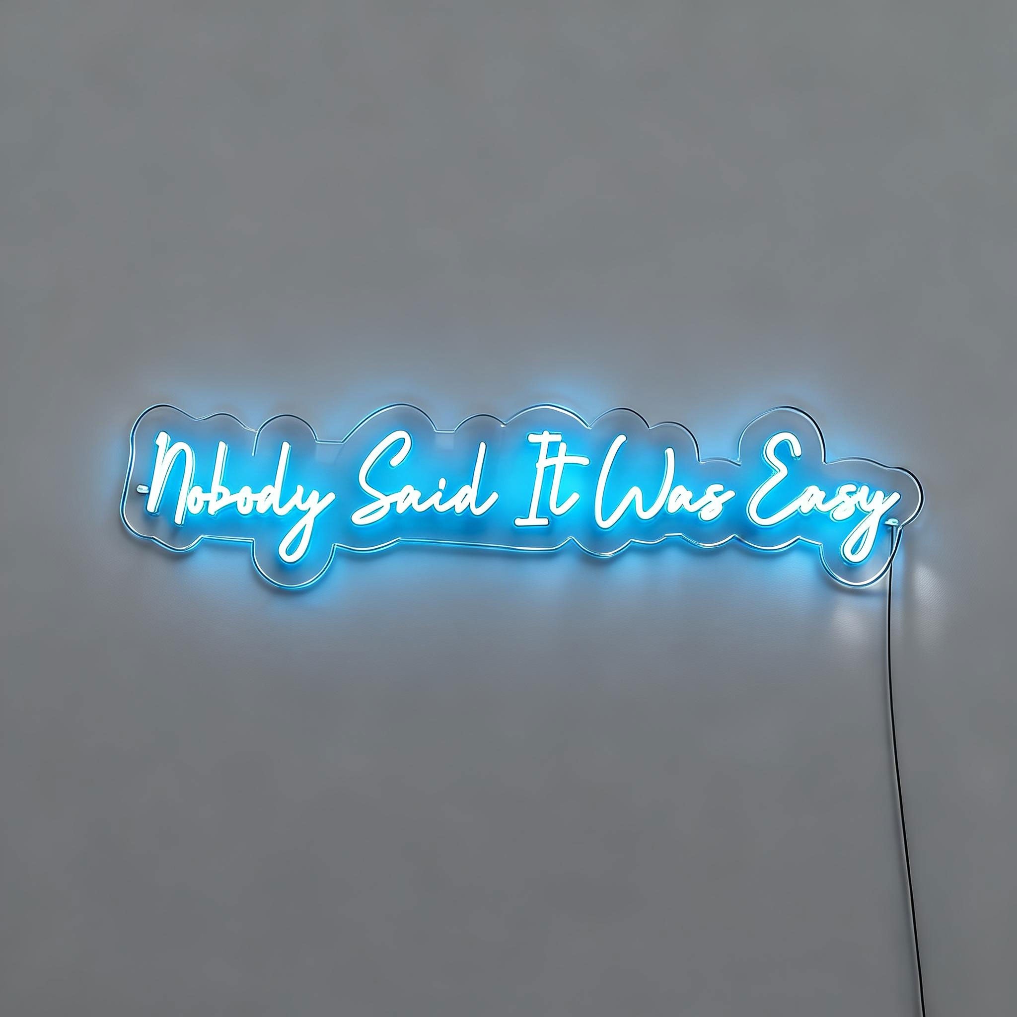 Nobody Said It Was Easy Neon Light Signs