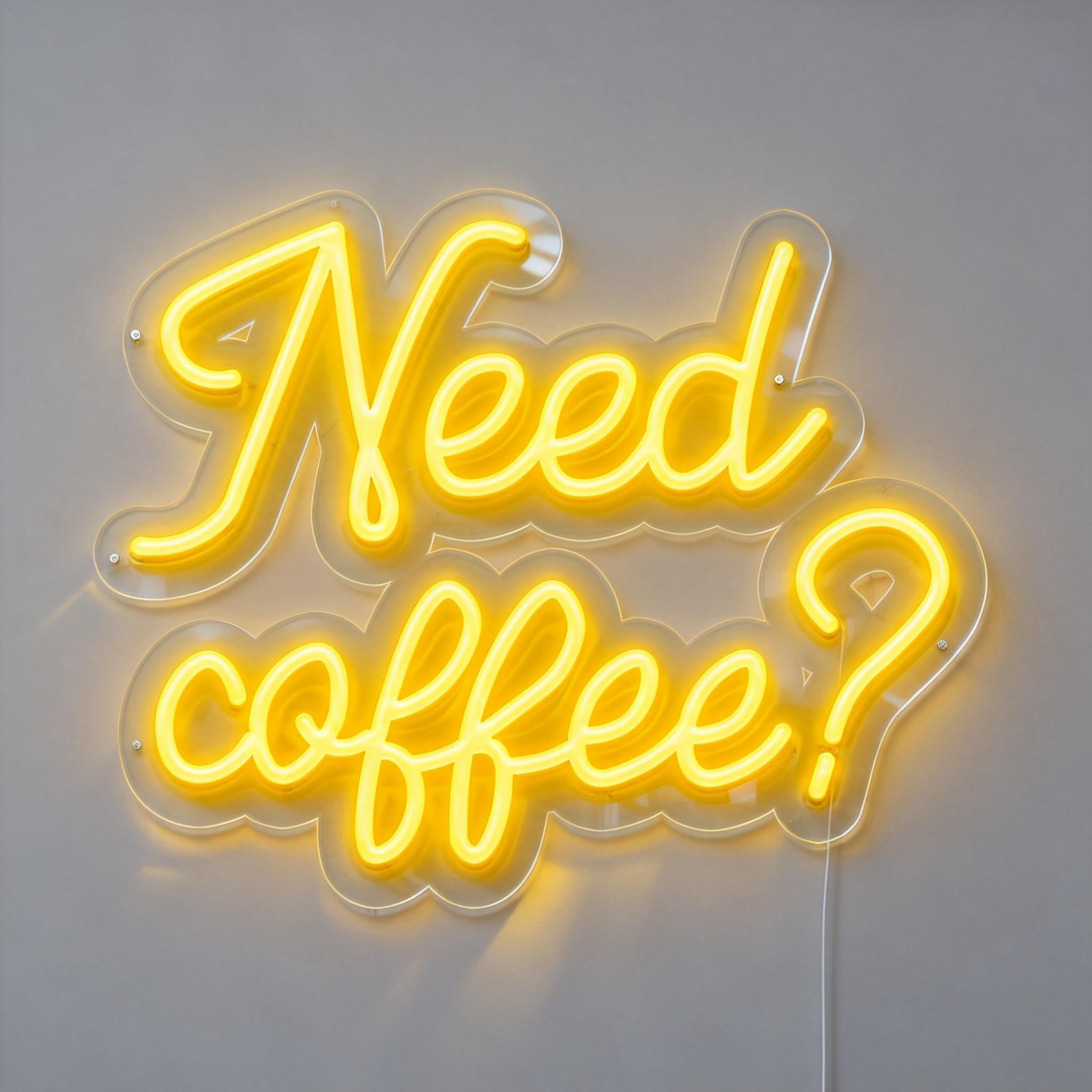 Need Coffee Neon Sign