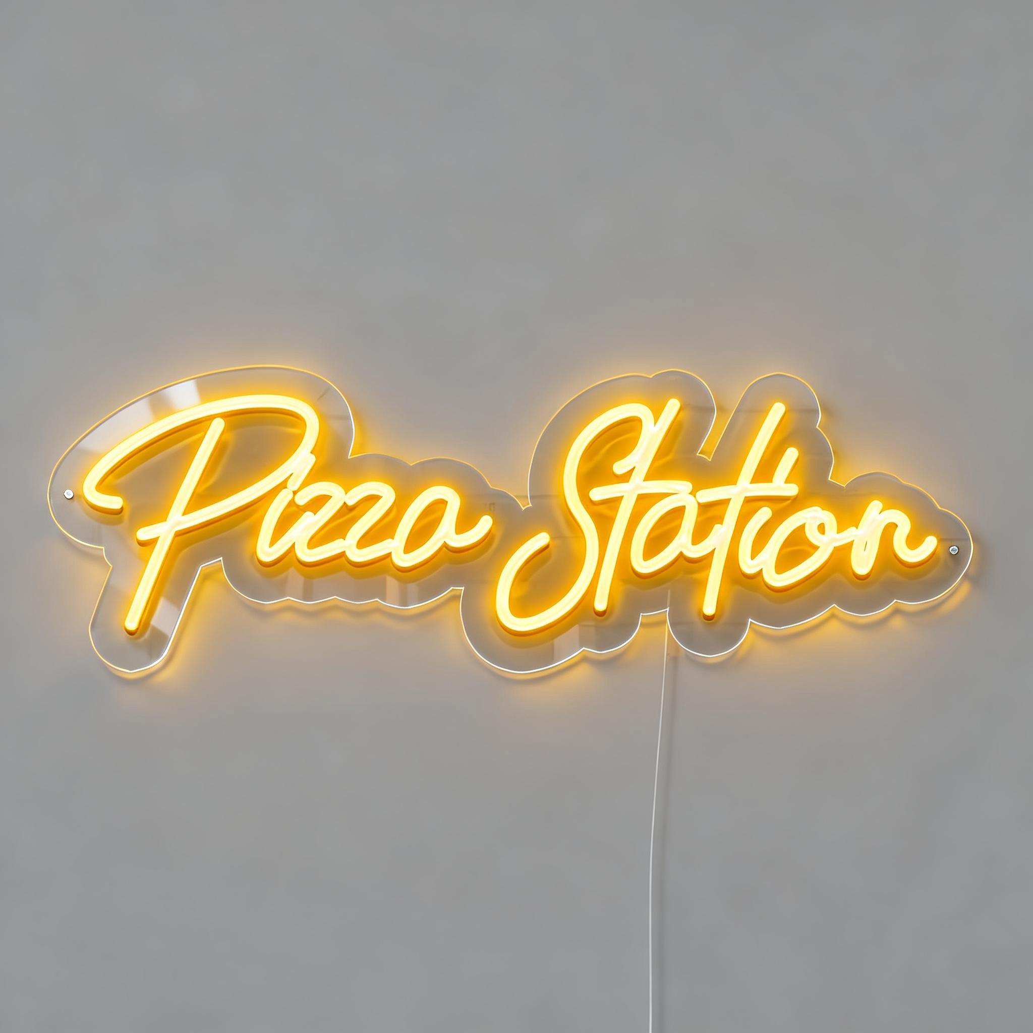 Pizza Station Neon Sign
