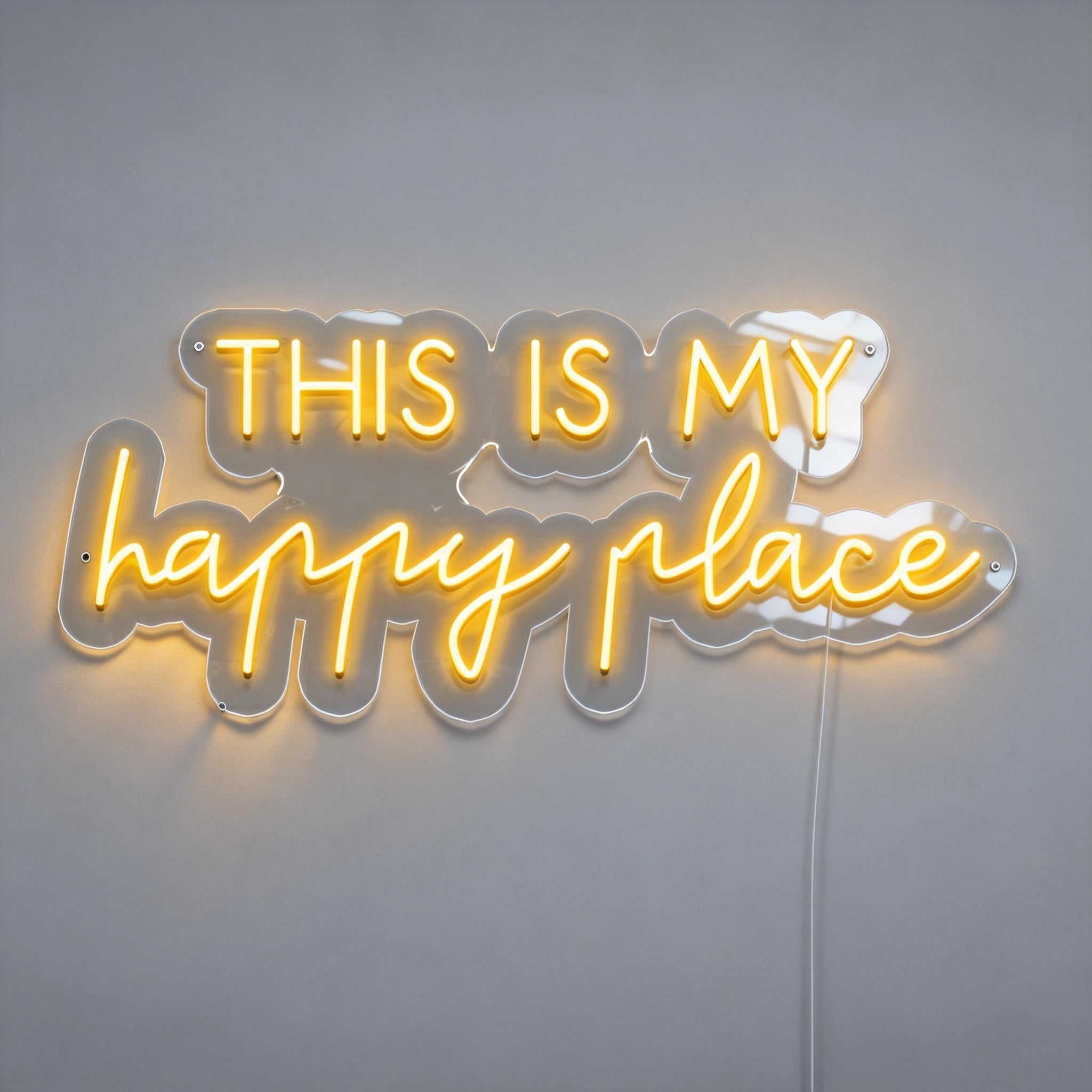 This Is My Happy Place Neon Sign