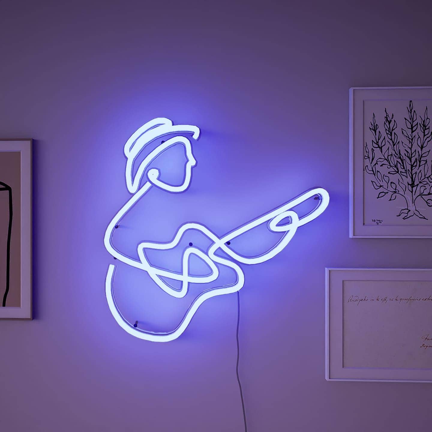 Abstract Neon Sign | Guitarist - NeonsignLife