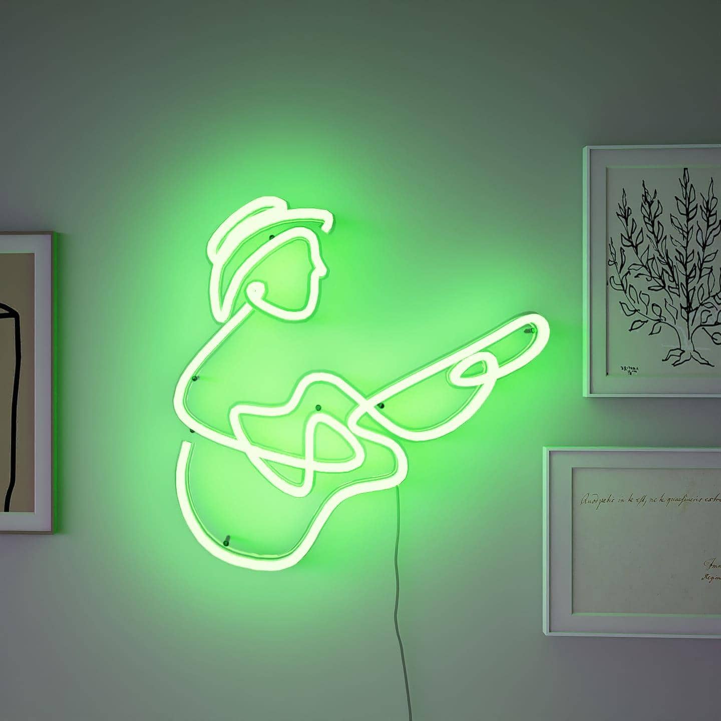 Abstract Neon Sign | Guitarist - NeonsignLife