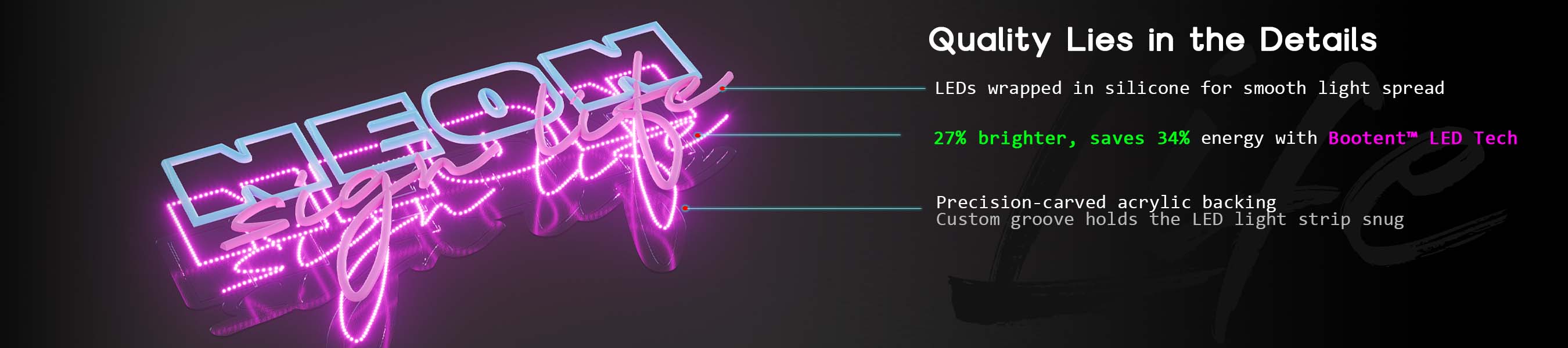custom led signs bootent tech