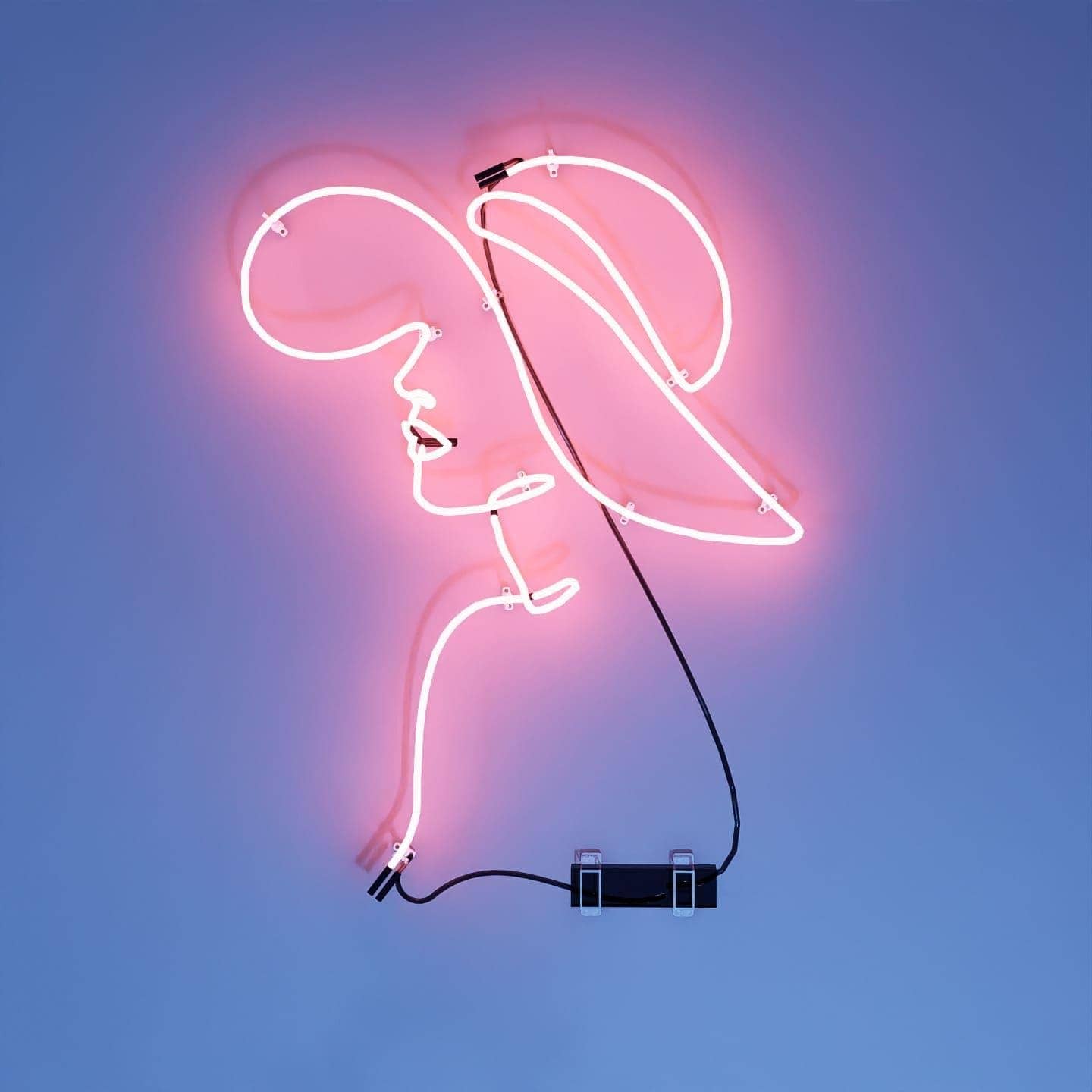 Fair Lady glass neon sign showcasing elegant design for stylish interiors