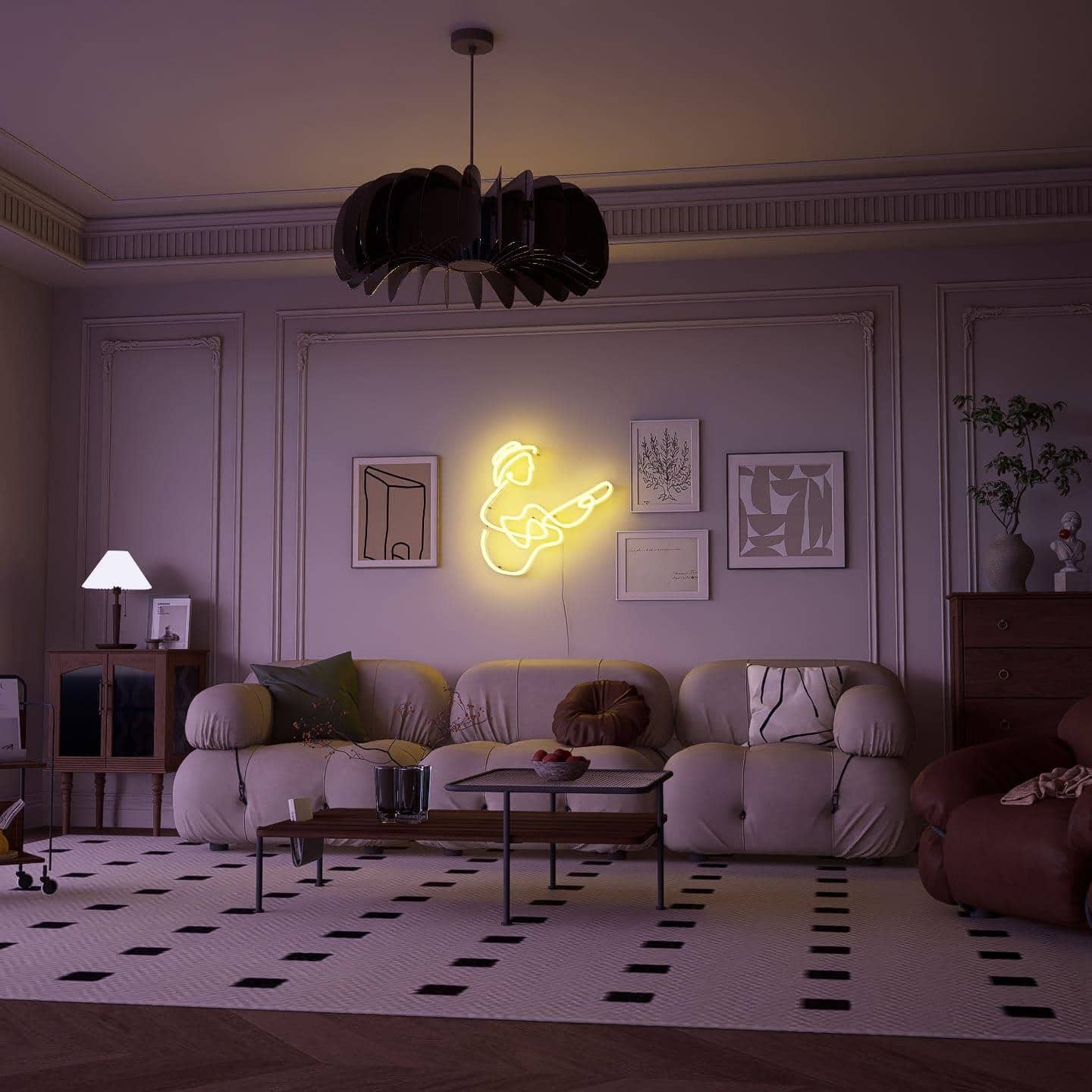 ccustom-neon-sign-moder-nismar-tistseries-Pcasso-Fuchsia-yellow-yellow