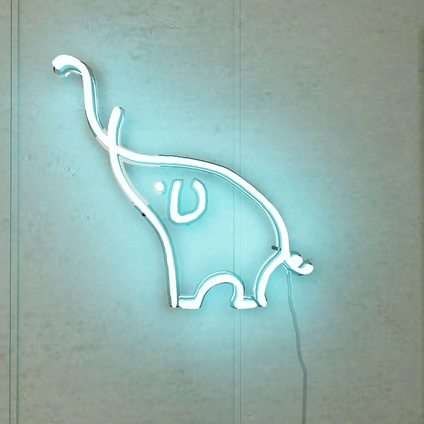 Abstract Neon Sign | Picasso sketch Elephant Elegance - NeonsignLife