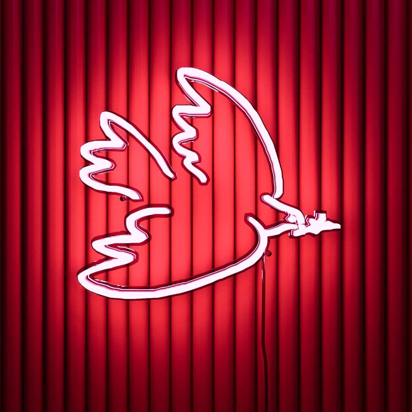 Abstract Neon Sign | Picasso sketch Peaceful Pigeon - NeonsignLife