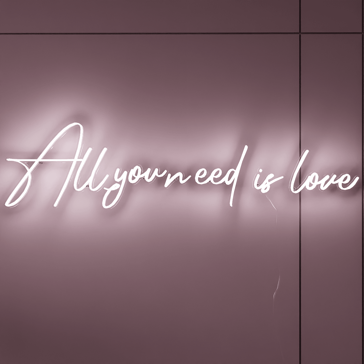 Unique Always & Forever design in custom neon for weddings.