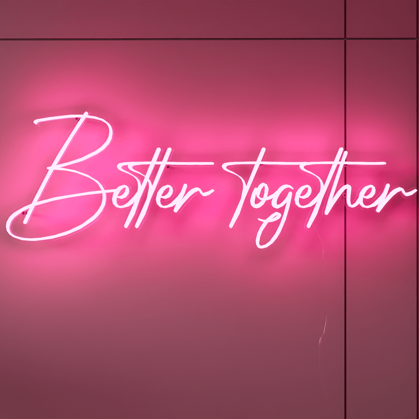 light-up-pink-neon-lights-hanging-on-the-wall-for-display-at-night-better-togethe-one