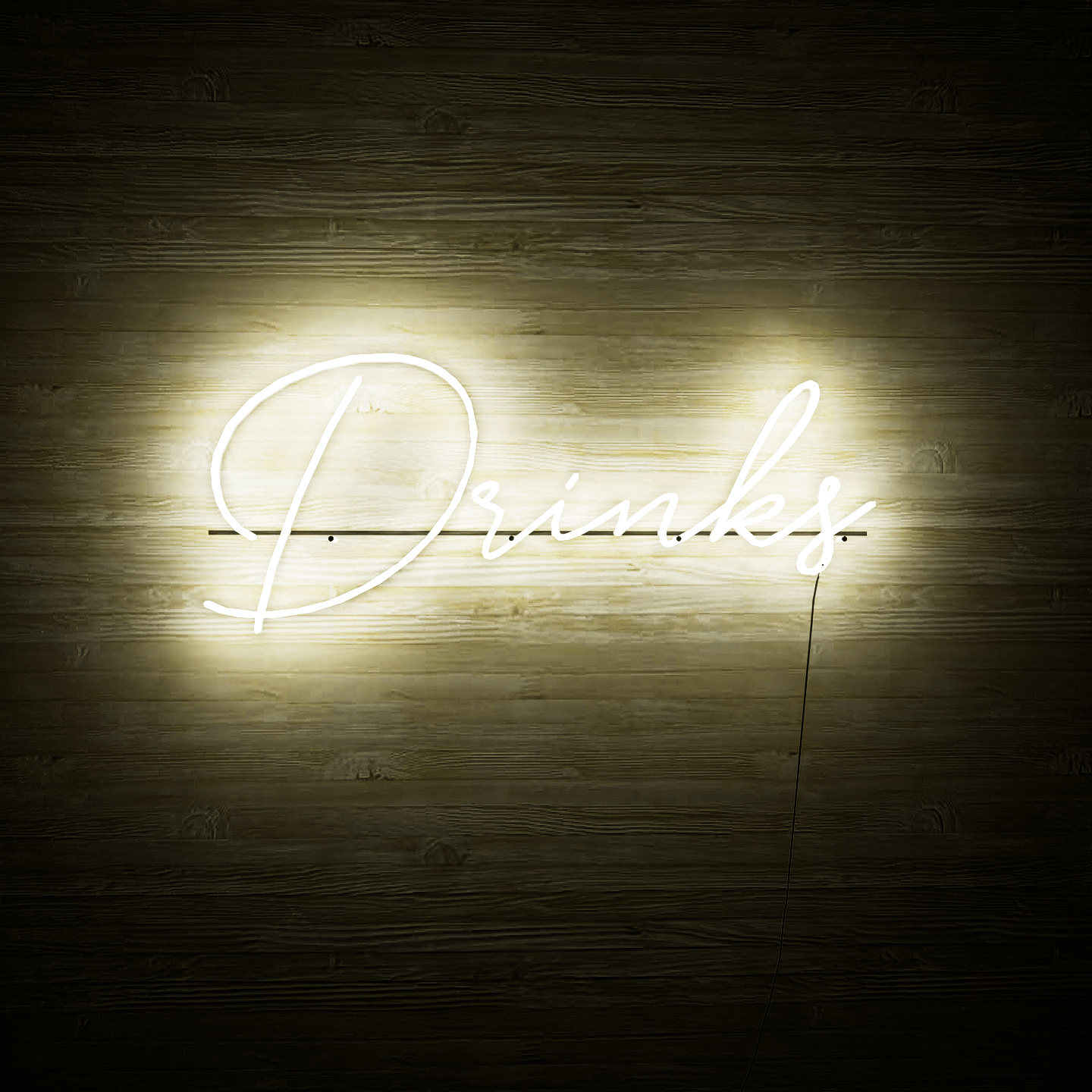 frontal-shot-of-illuminated-white-neon-lights-hanging-on-the-wall-at-night-drinks