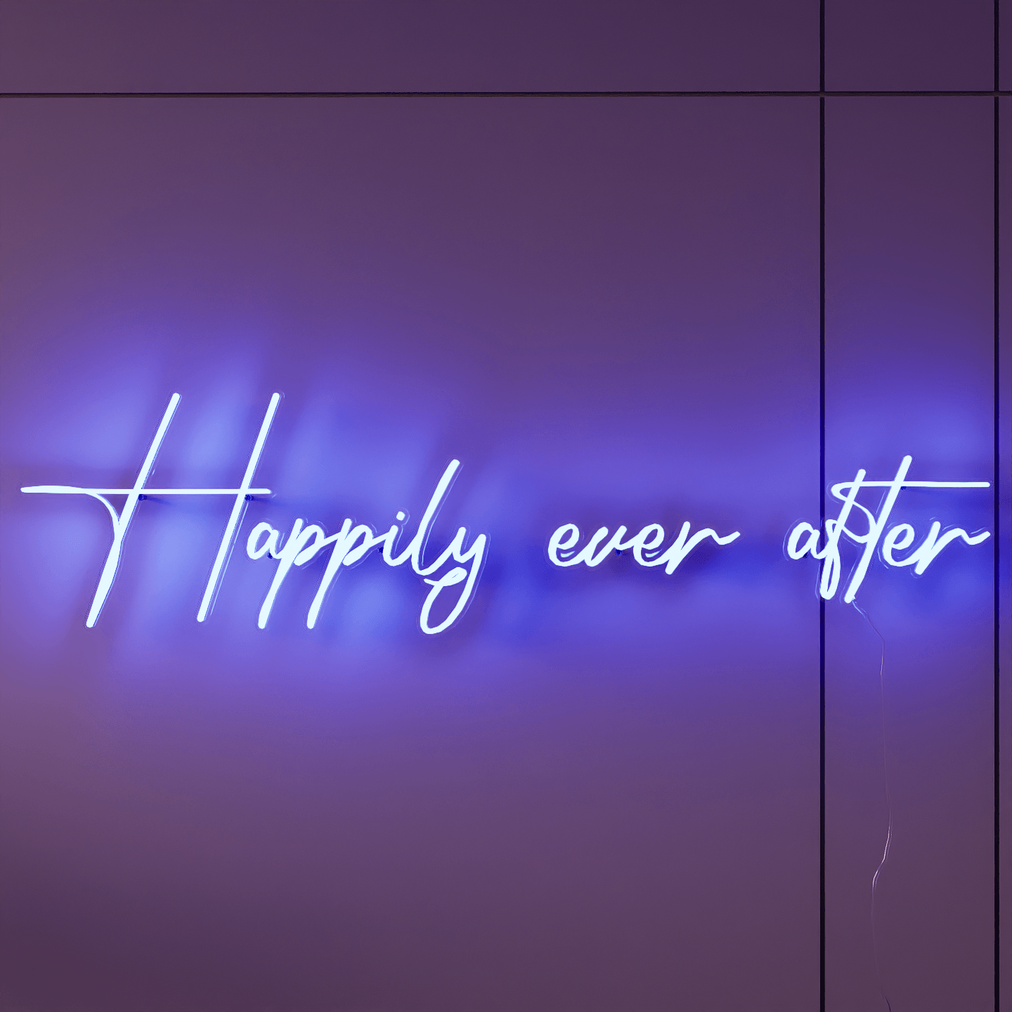 Custom Neon Sign Wedding Happily Ever After Neon