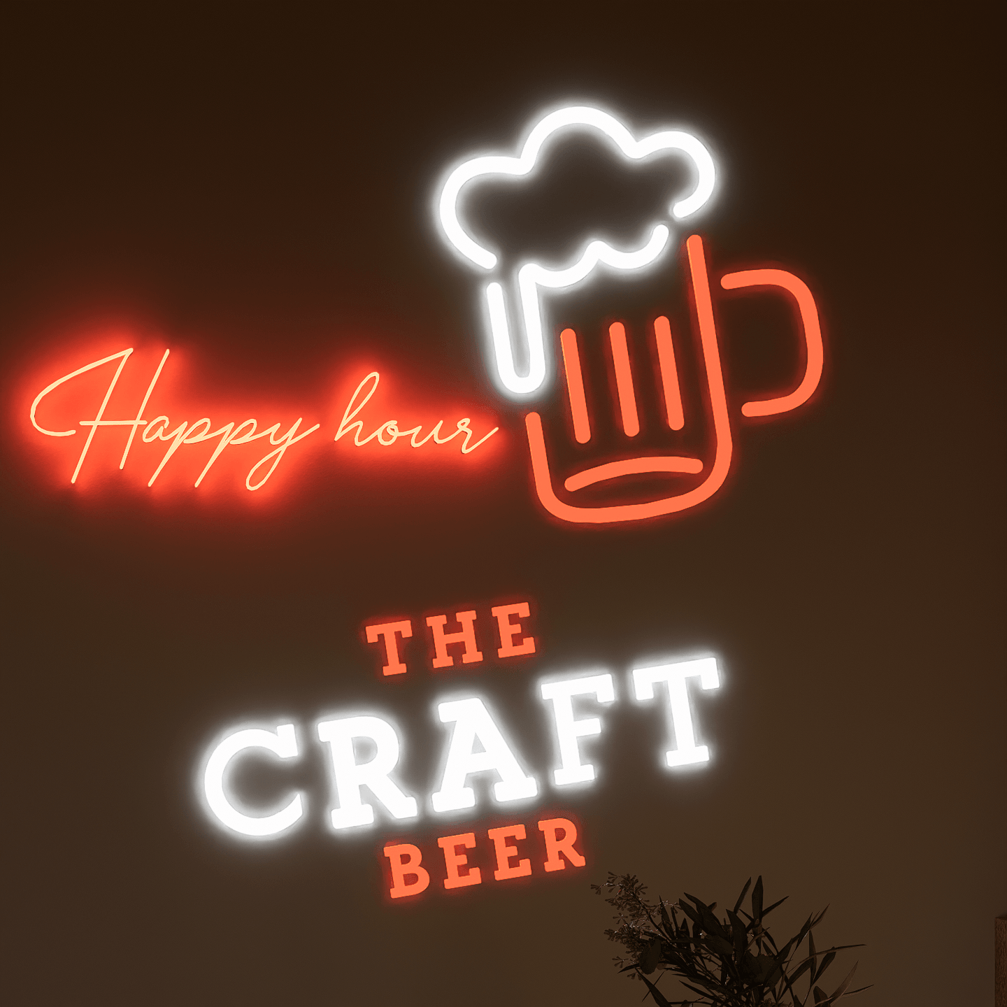 red-neon-lights-are-lit-on-the-bar-cabinet-at-night-happy-hour