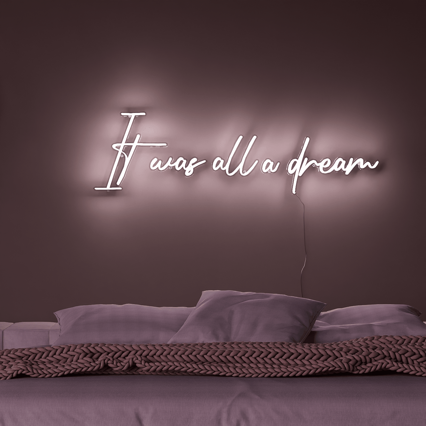 frontal-shot-of-lit-white-neon-lights-hanging-on-wall-for-display-it-was-all-a-dream