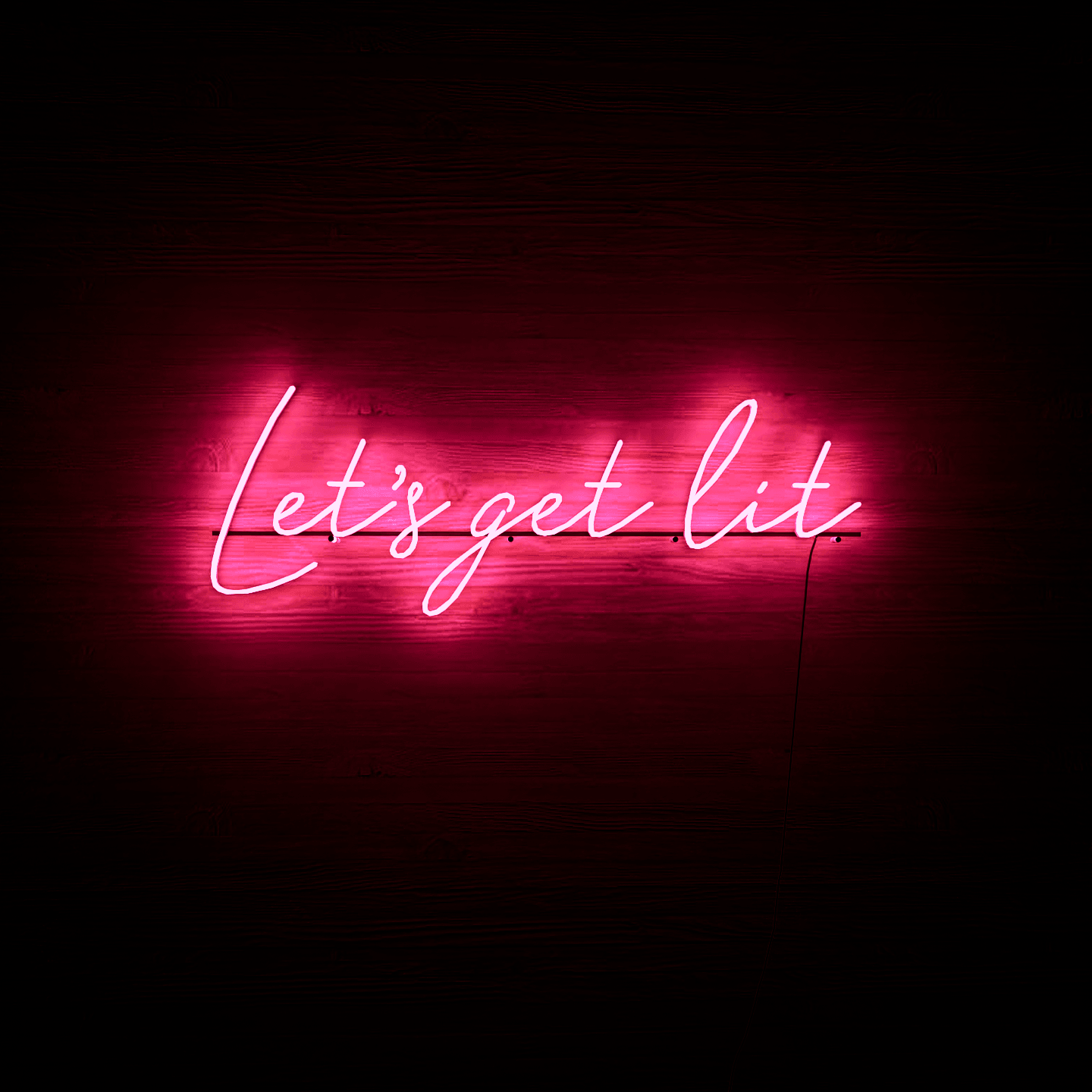 red-and-pink-neon-lights-lit-up-at-night-for-display-on-the-wall-let's-get-lit