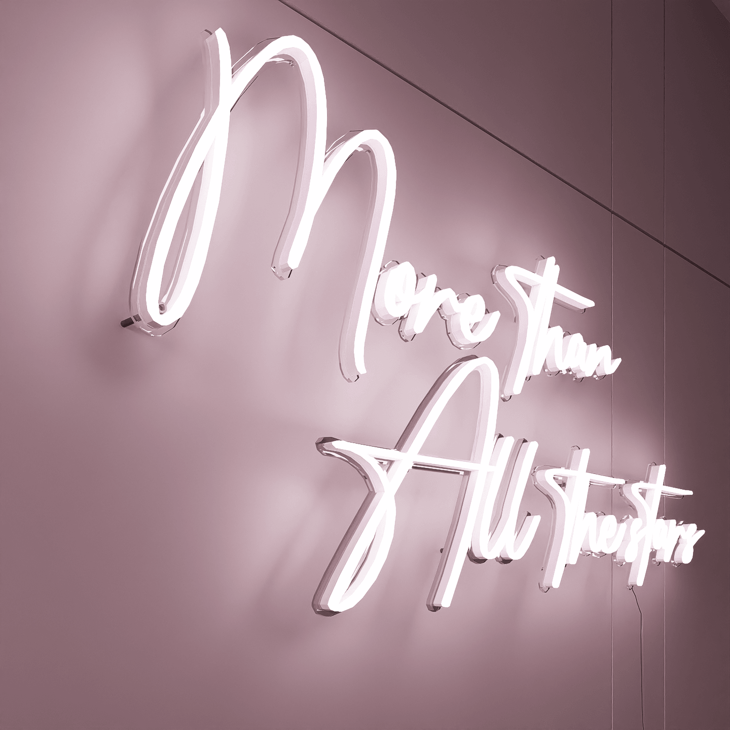 side-shot-of-white-neon-lights-lit-at-night-hanging-on-the-wall-for-display-more-than-all-the-stars