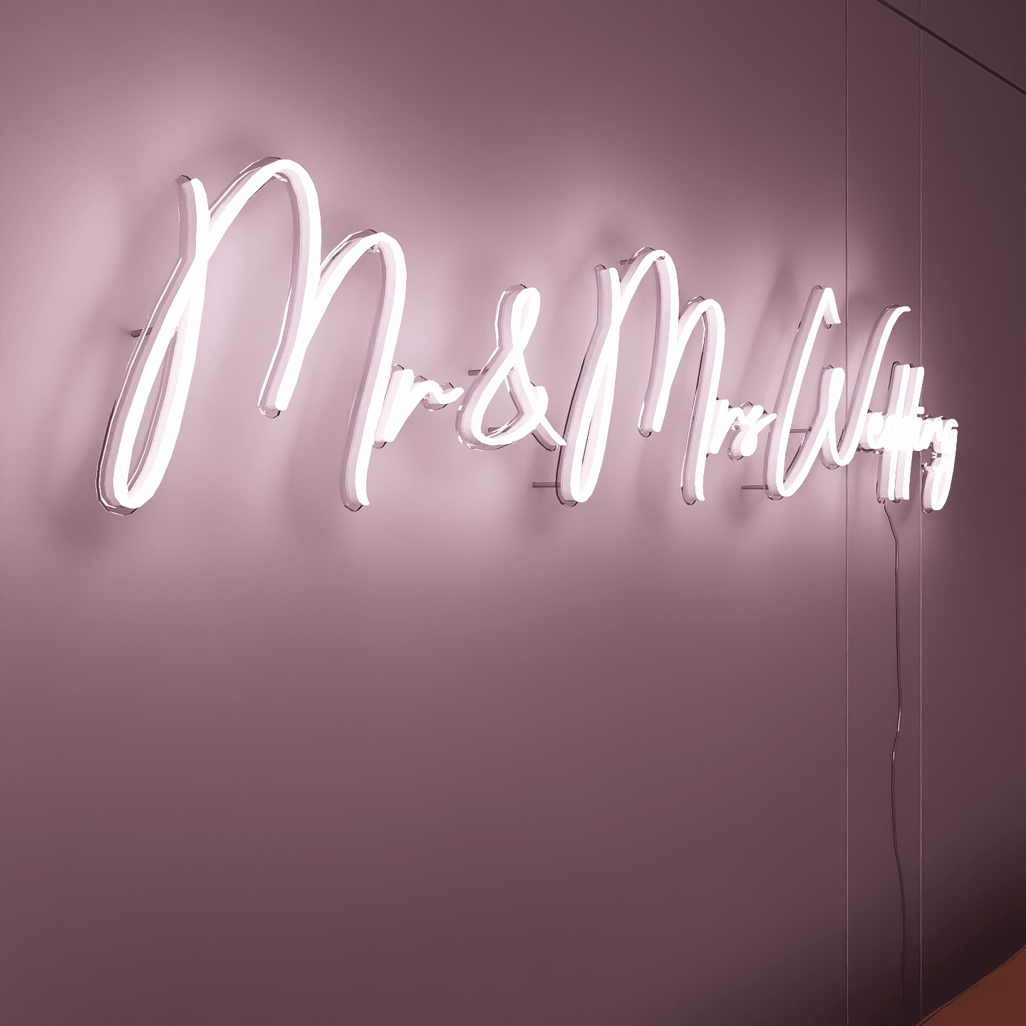 LED Neon Sign-Mr & Mrs Wedding