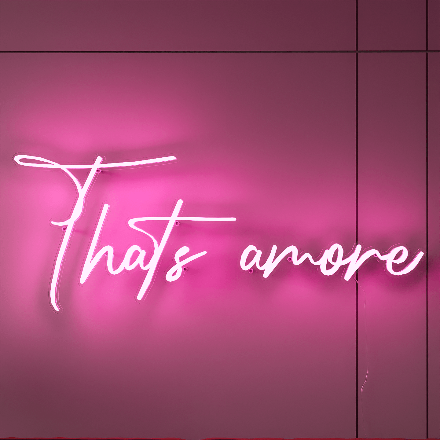 Dark-night-lit-pink-neon-lights-hanging-on-the-wall