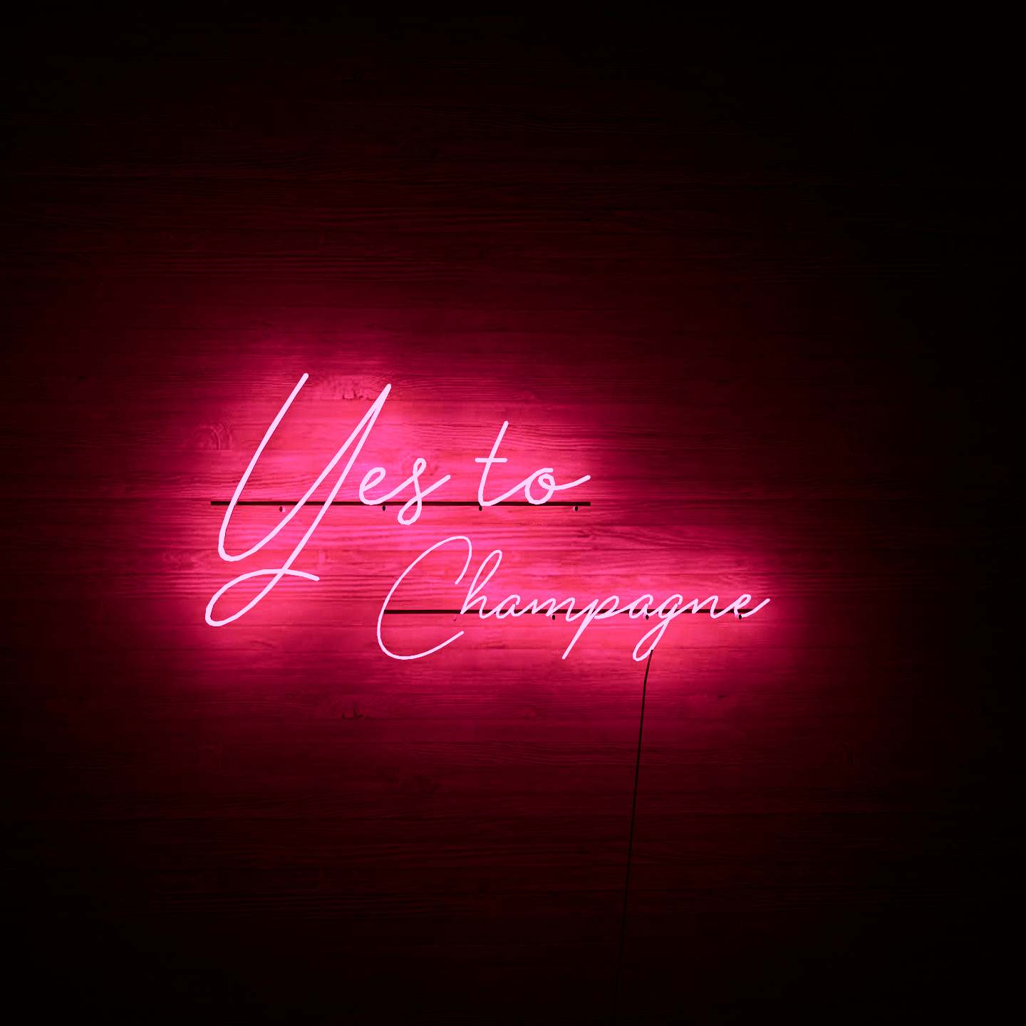 light-up-pink-neon-lights-hanging-on-the-wall-yes-to-champagne