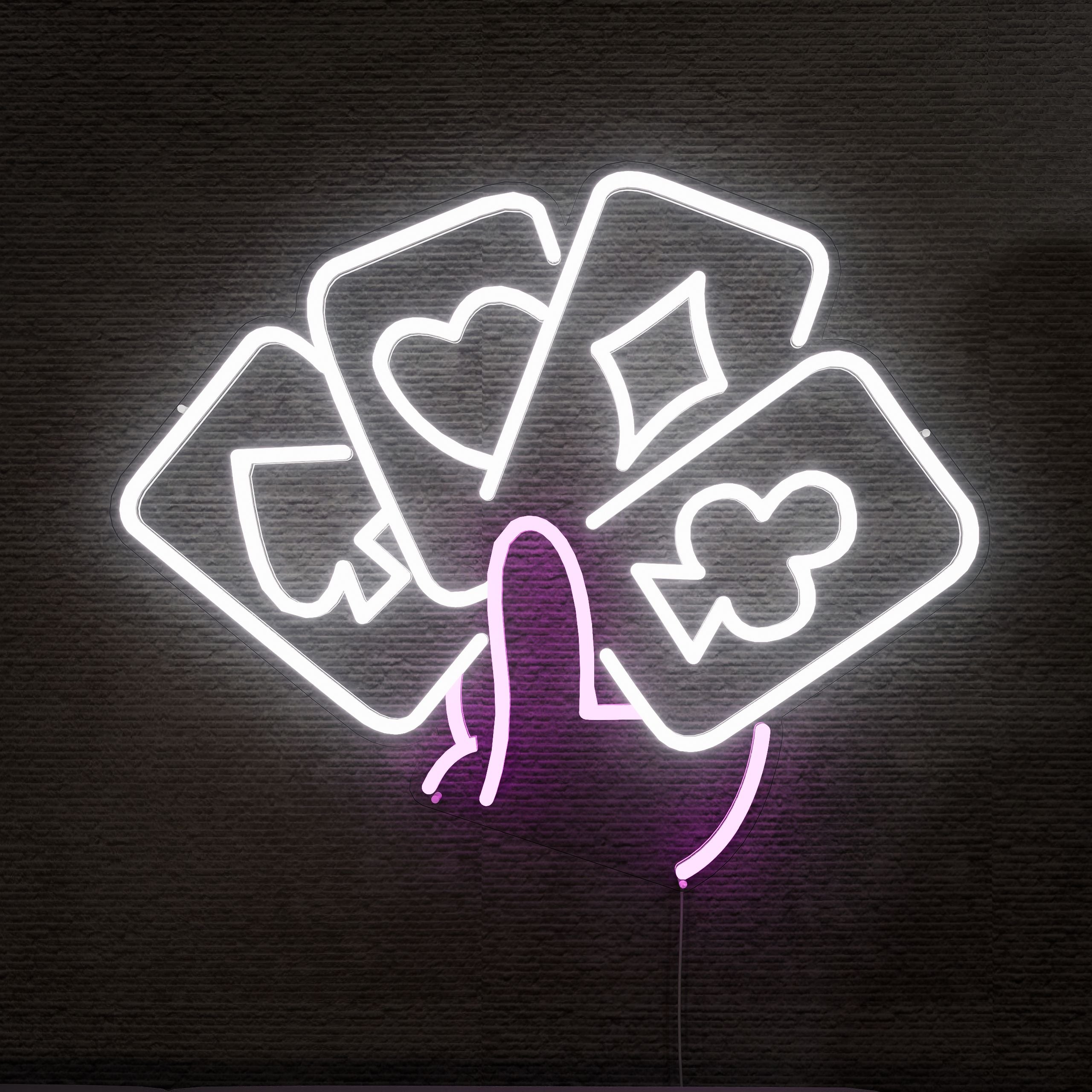 Texas poker neon sign nice