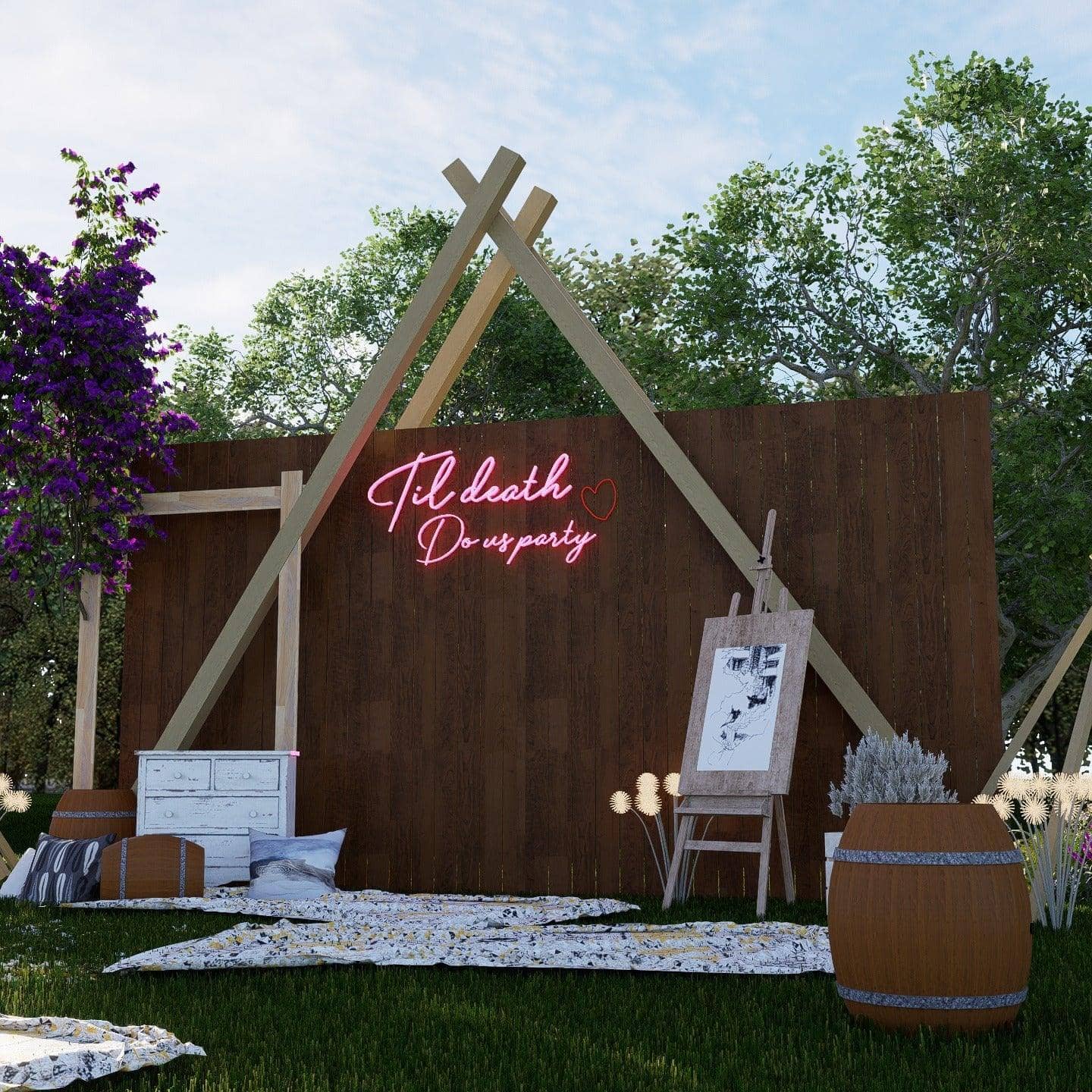 outdoor-shot-of-pink-neon-sign-til-death-do-us-party