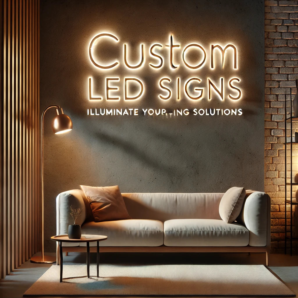 What are custom LED signs, and how can businesses effectively utilize them for marketing and communication purposes?