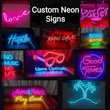 What are the key considerations and benefits of creating custom LED light signs for businesses and personal use?