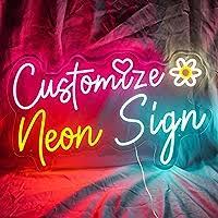 What are the key considerations and steps involved in customizing a neon sign for personal or business use?