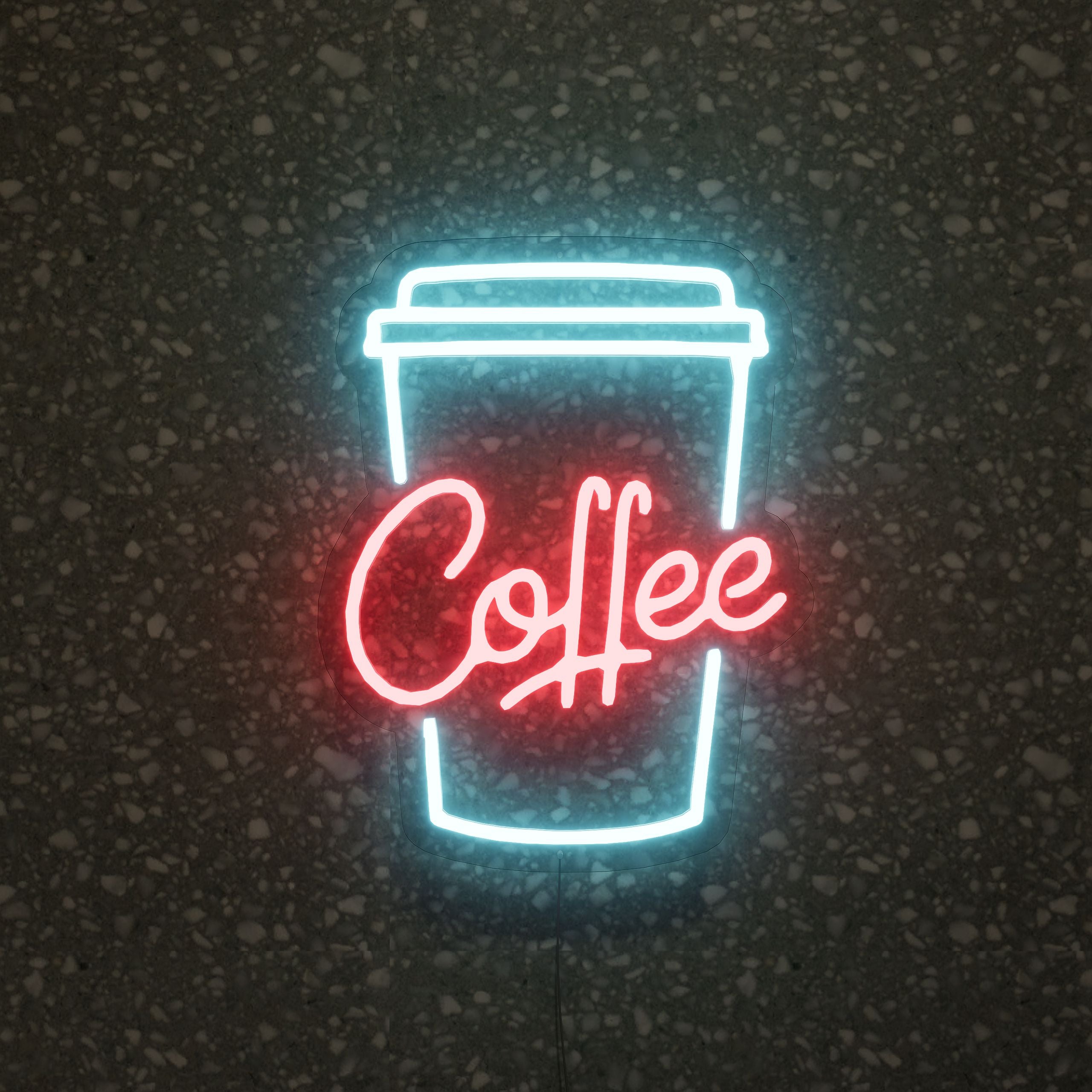 Brighten your space with a custom coffee neon sign design