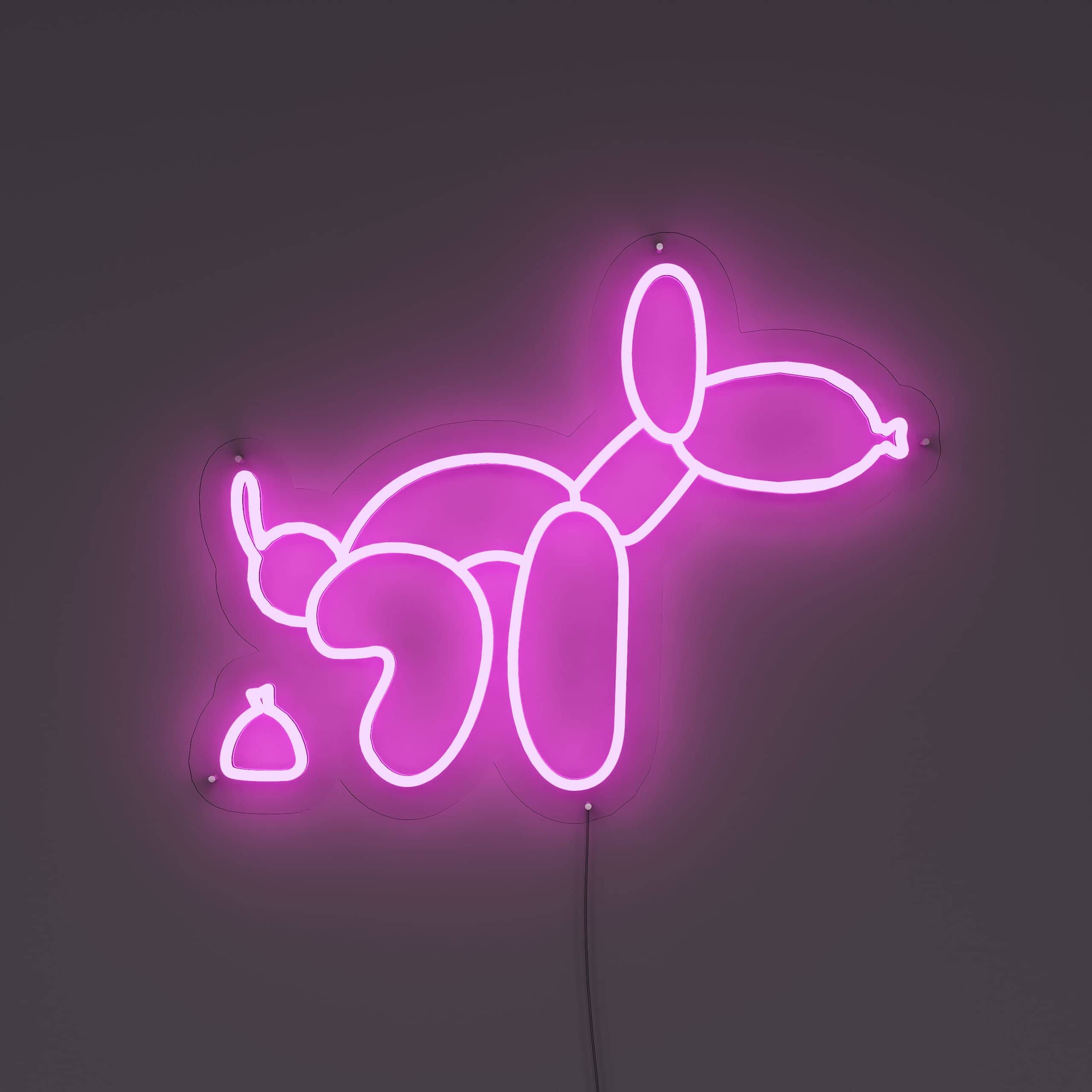 dog neon sign