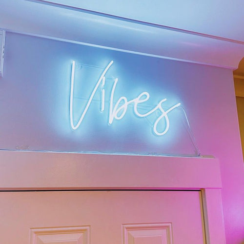 good vibes only neon sign