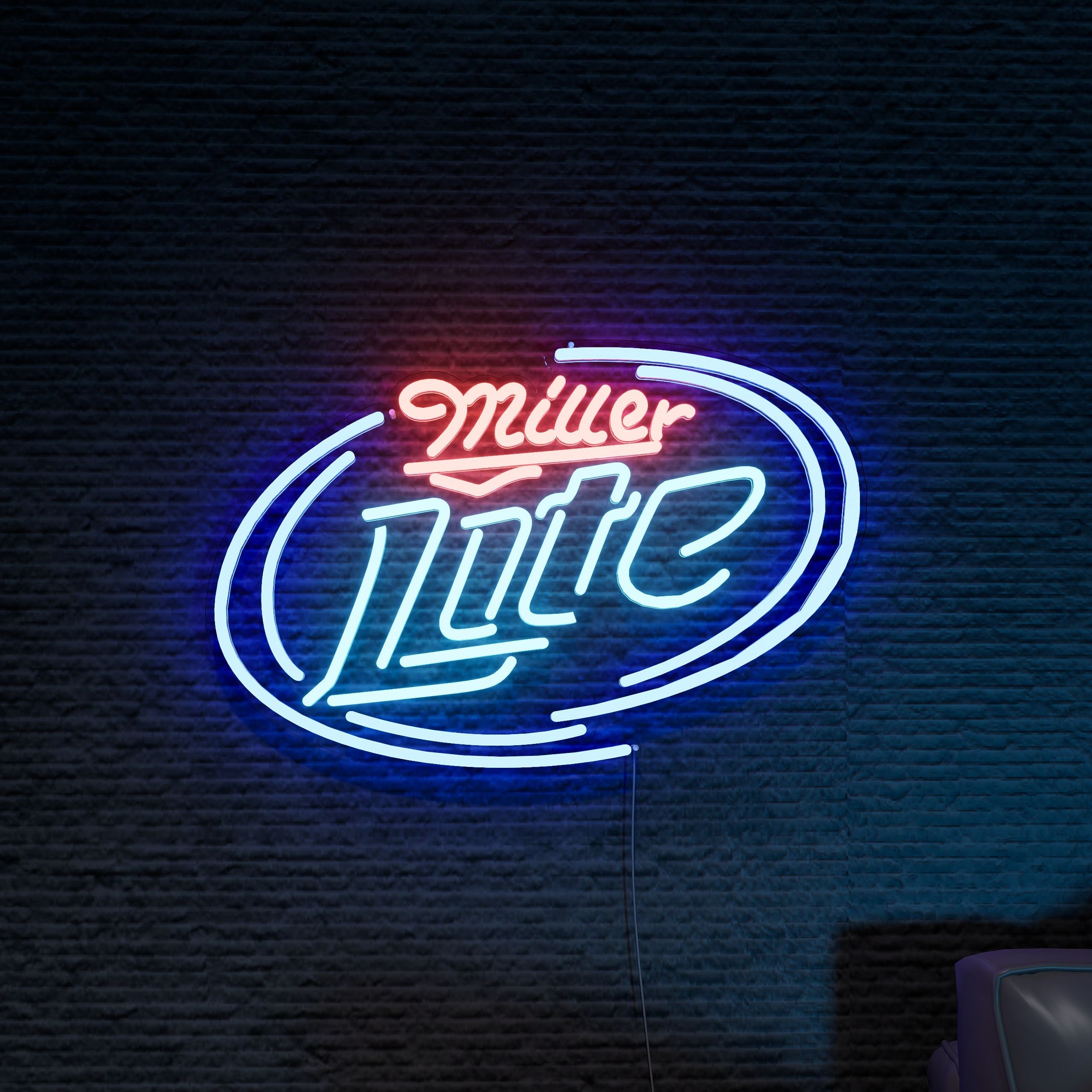 Miller Lite Dallas Cowboys Neon Sign showcases your team pride