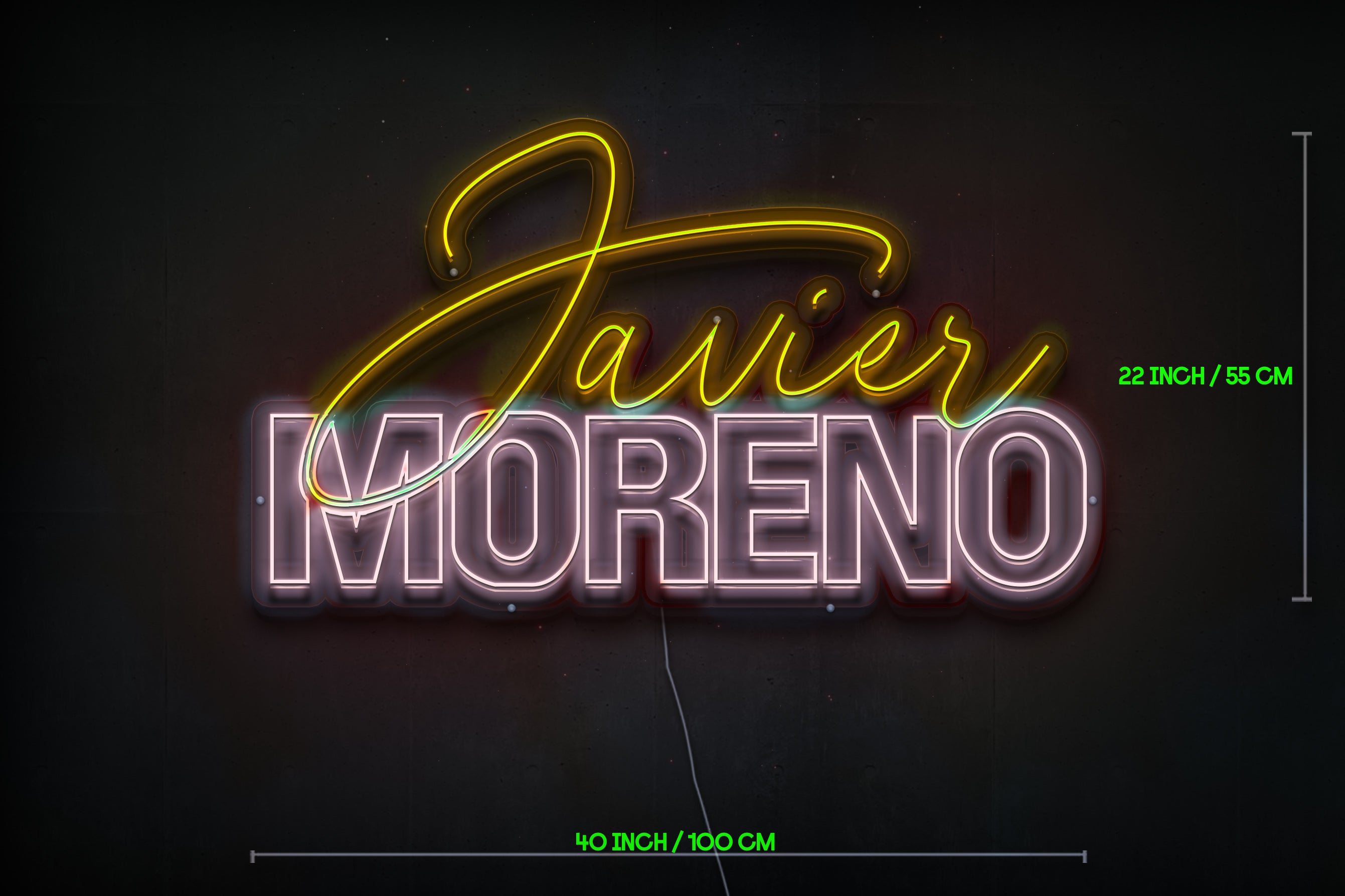 Z1142 Customized LED LOGO to Javier