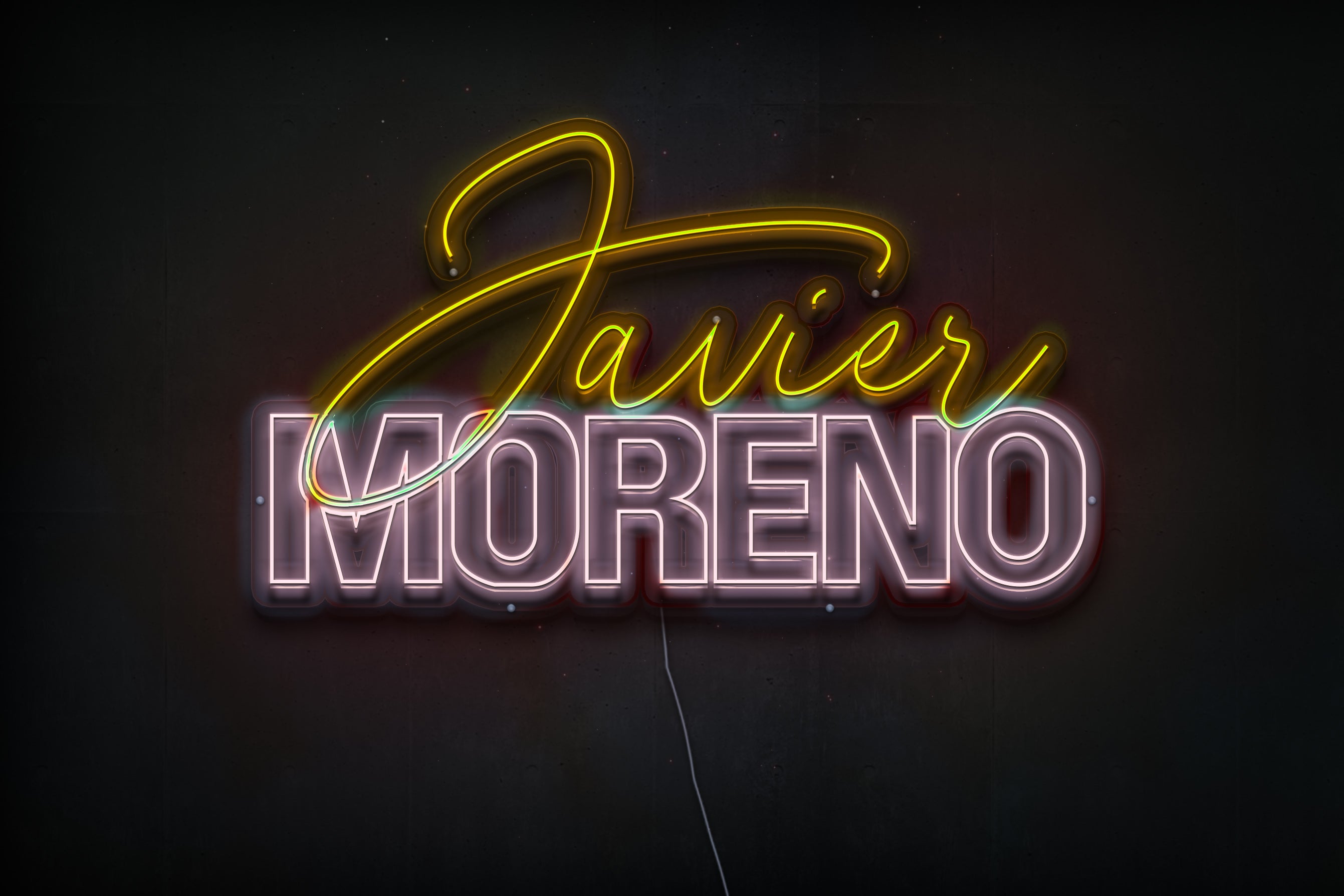 Z1142 Customized LED LOGO to Javier
