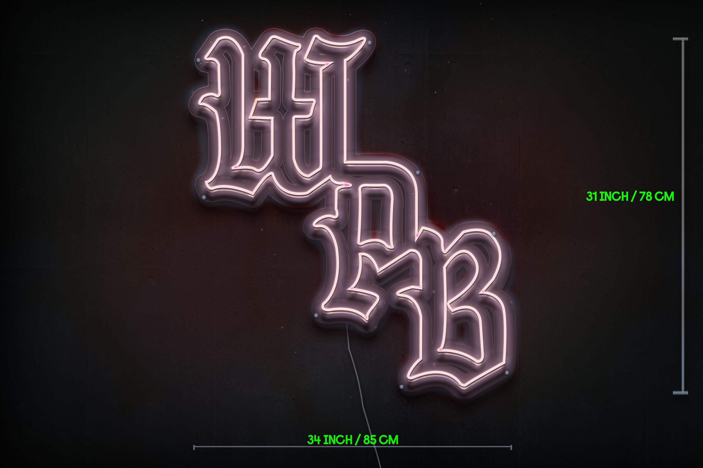 Z1152 Customized LED LOGO to Nate