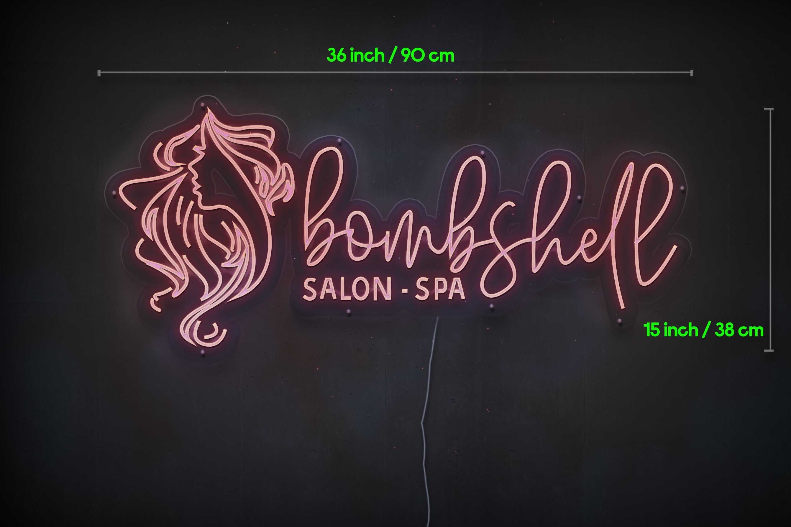 Z1180 Customized LED LOGO to Nicole