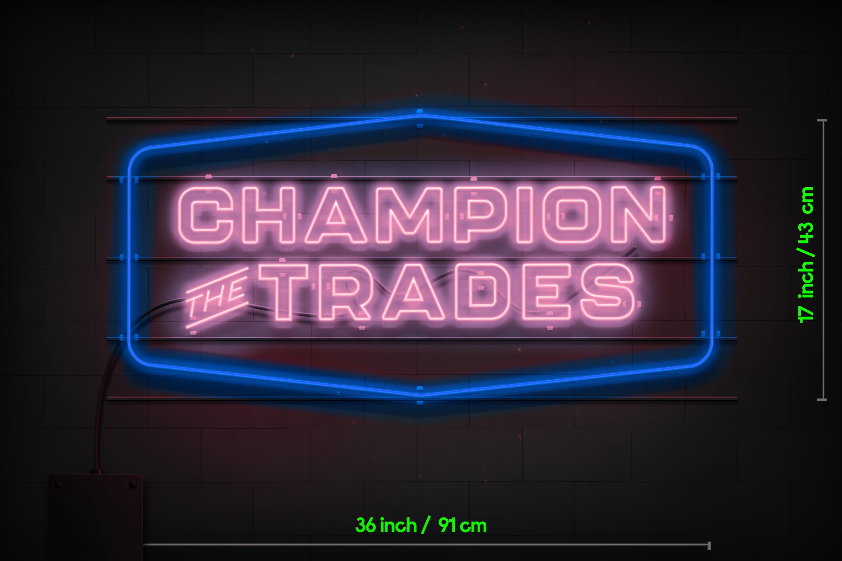 Z1273 Customized Glass Neon LOGO to Lauren