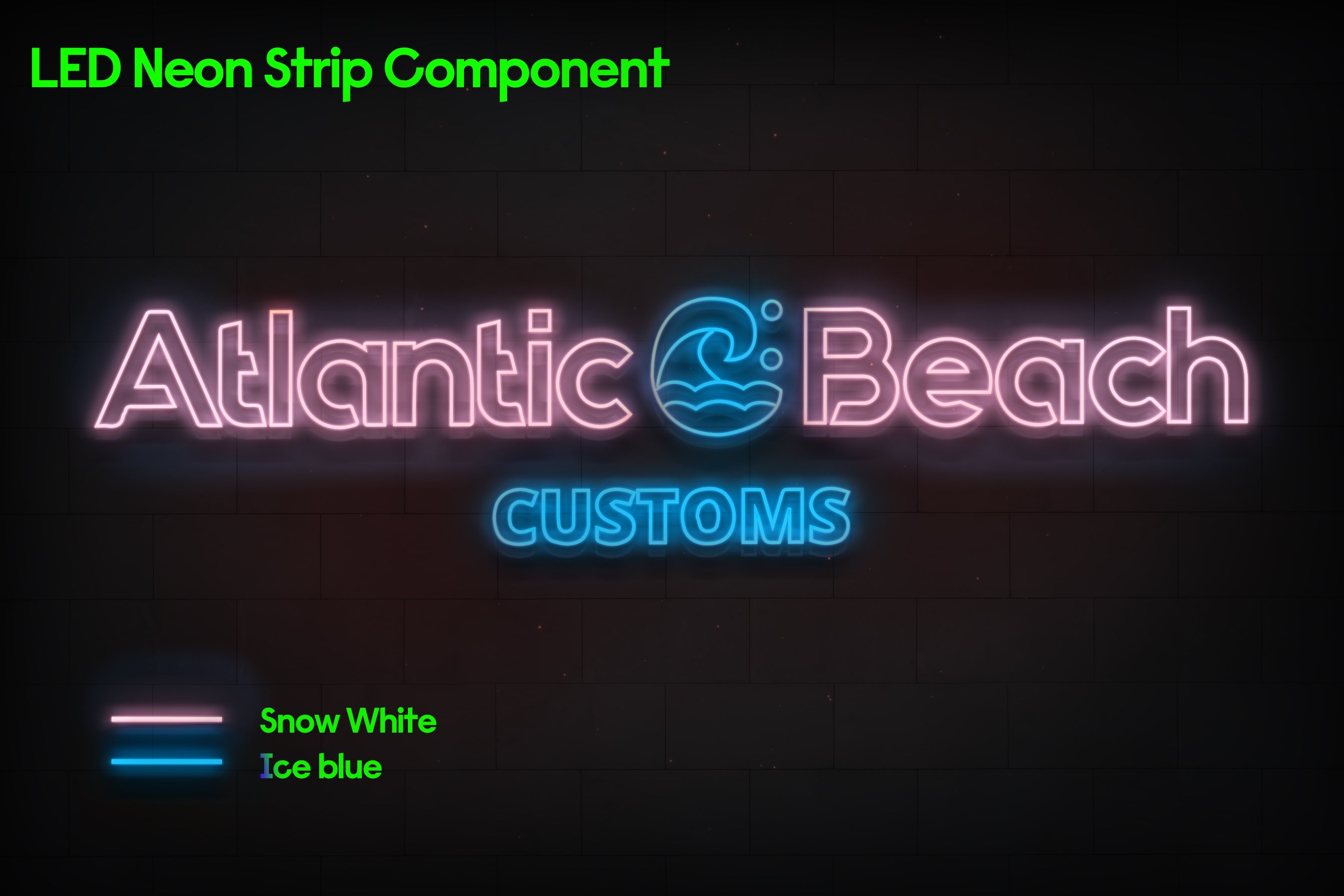 Z1303 Customized LED LOGO to BRANDON