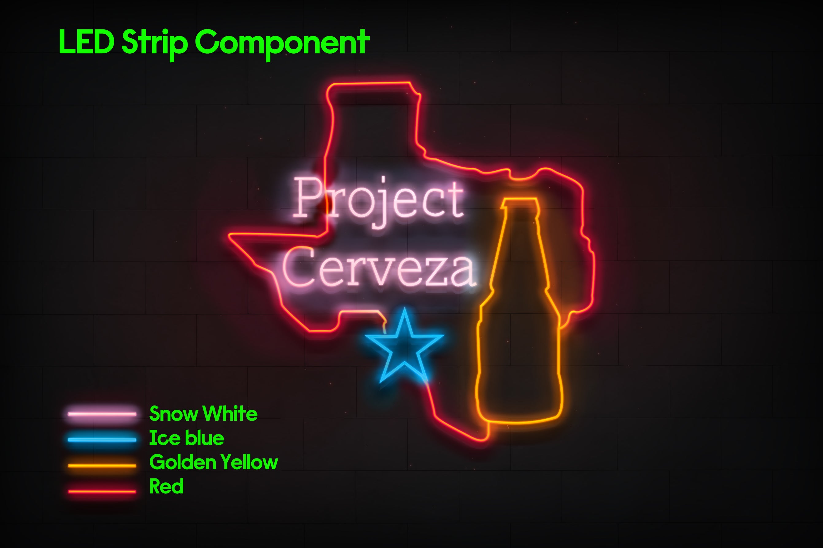 Z1313 Customized LED LOGO to Luke
