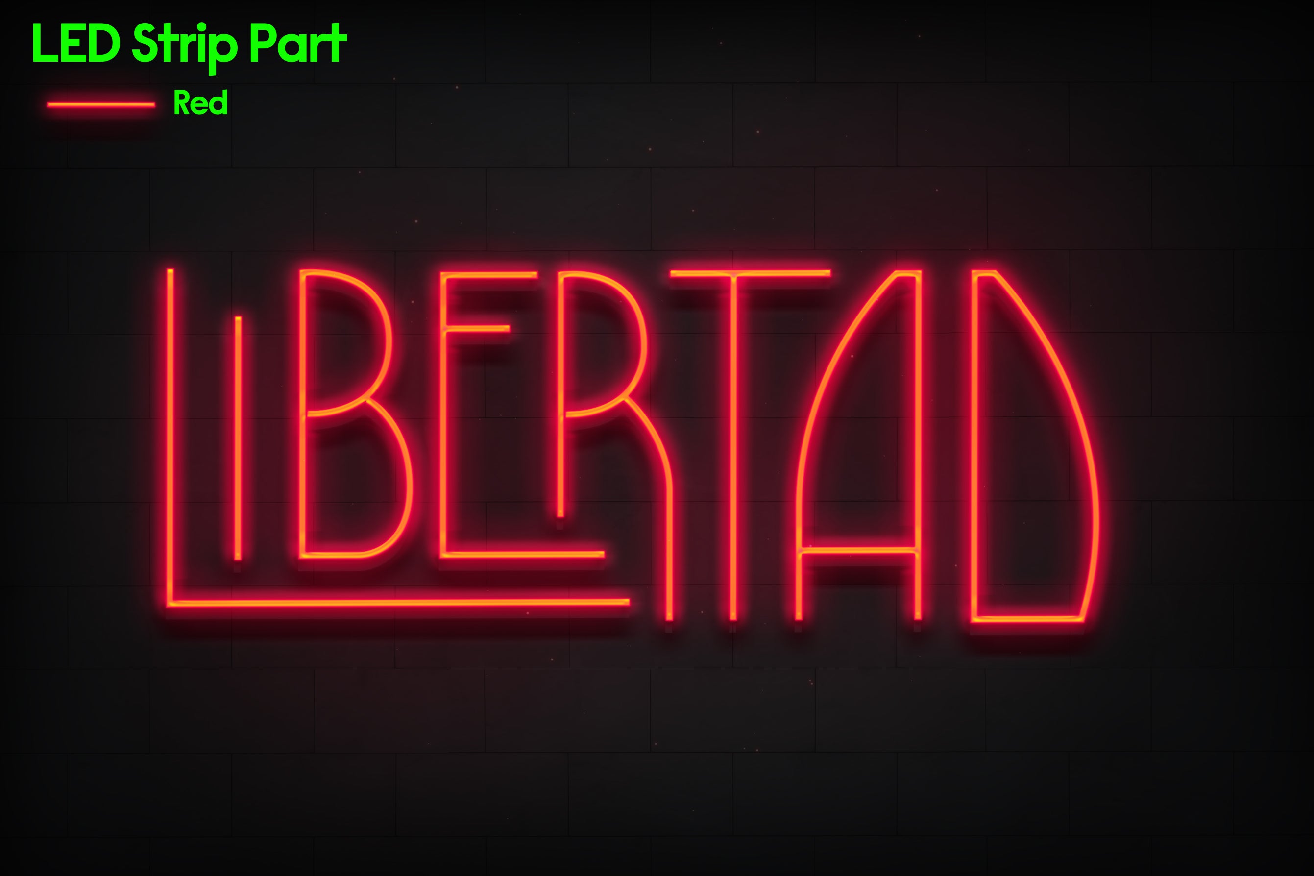 Z1348 Customized LED LOGO to marcos